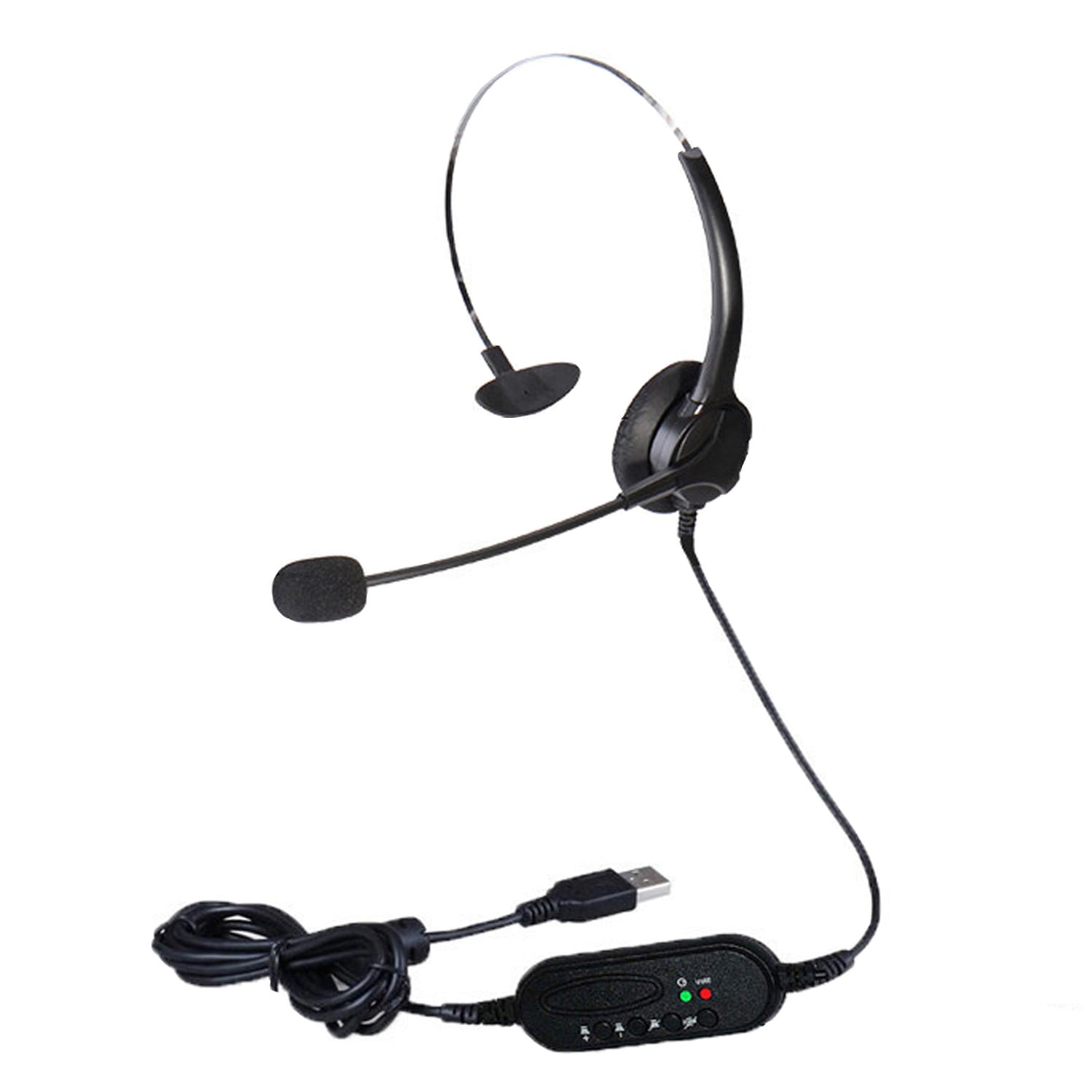 Centon On-Ear Monoaural Headset, Black, OB-ANK - Image 3