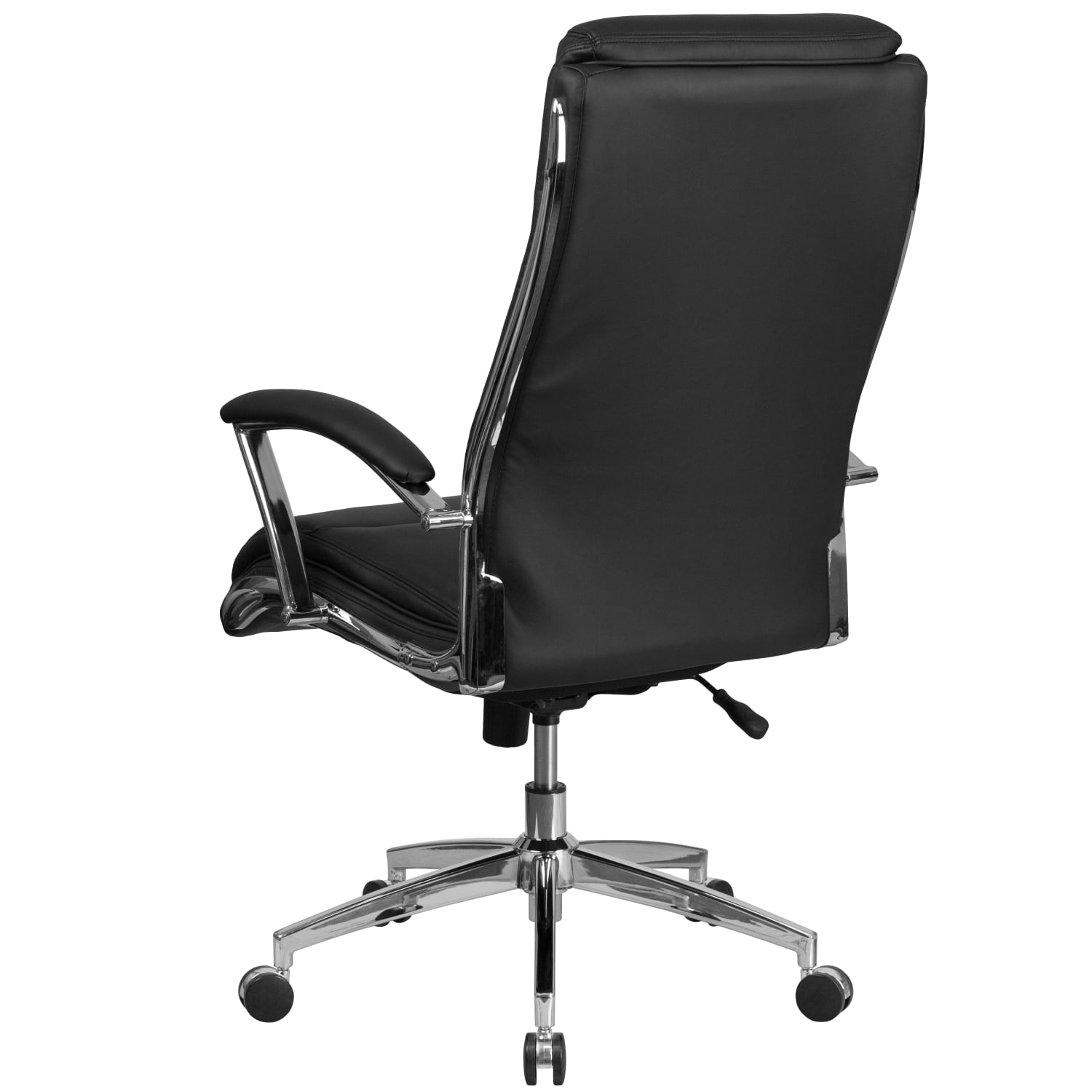 Flash Furniture Faux Leather High Back Designer Smooth Executive Office Chair Black PopularChairscom