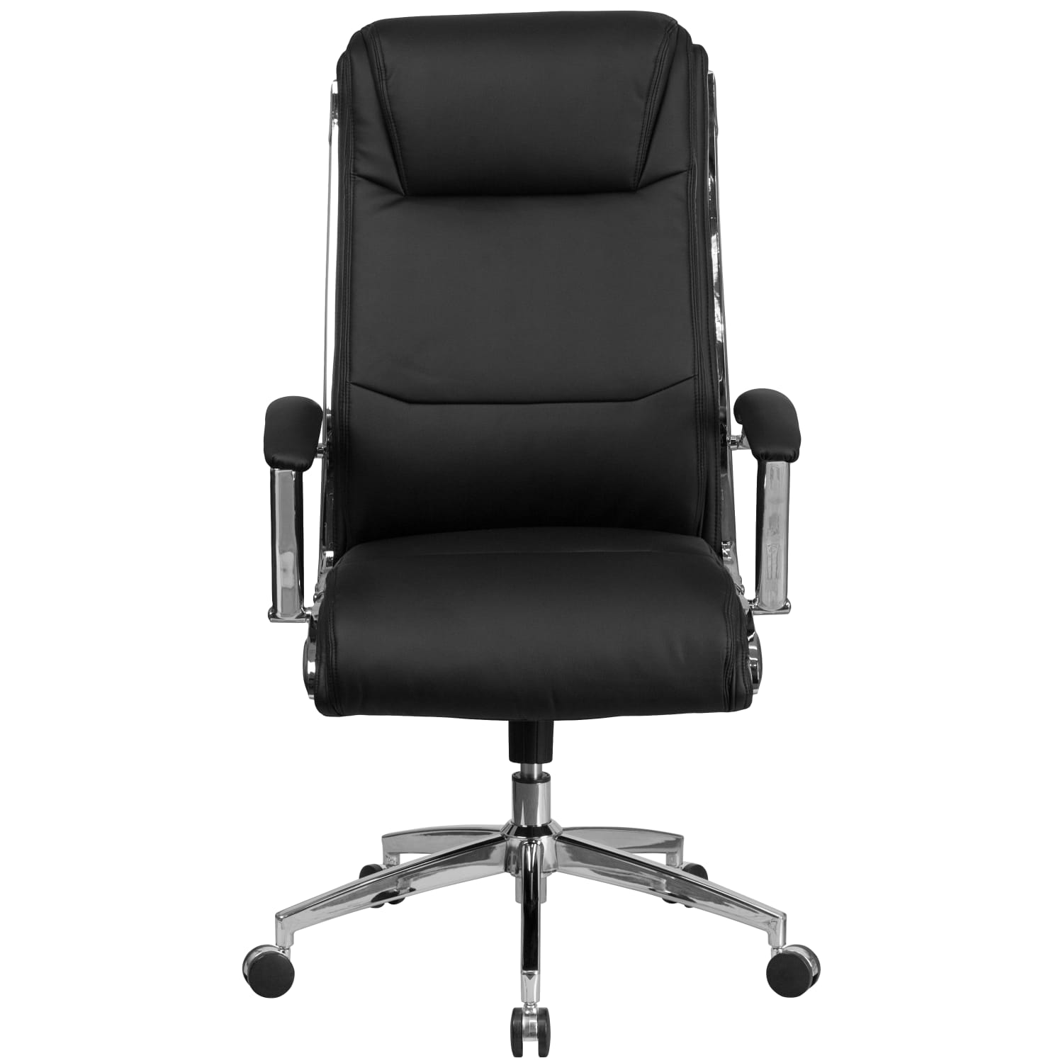 Flash Furniture Faux Leather HighBack Designer Smooth Executive Office Chair Black PopularChairscom Flash Furniture Faux Leather High Back Designer Smooth Executive Office Chair Black PopularChairscom