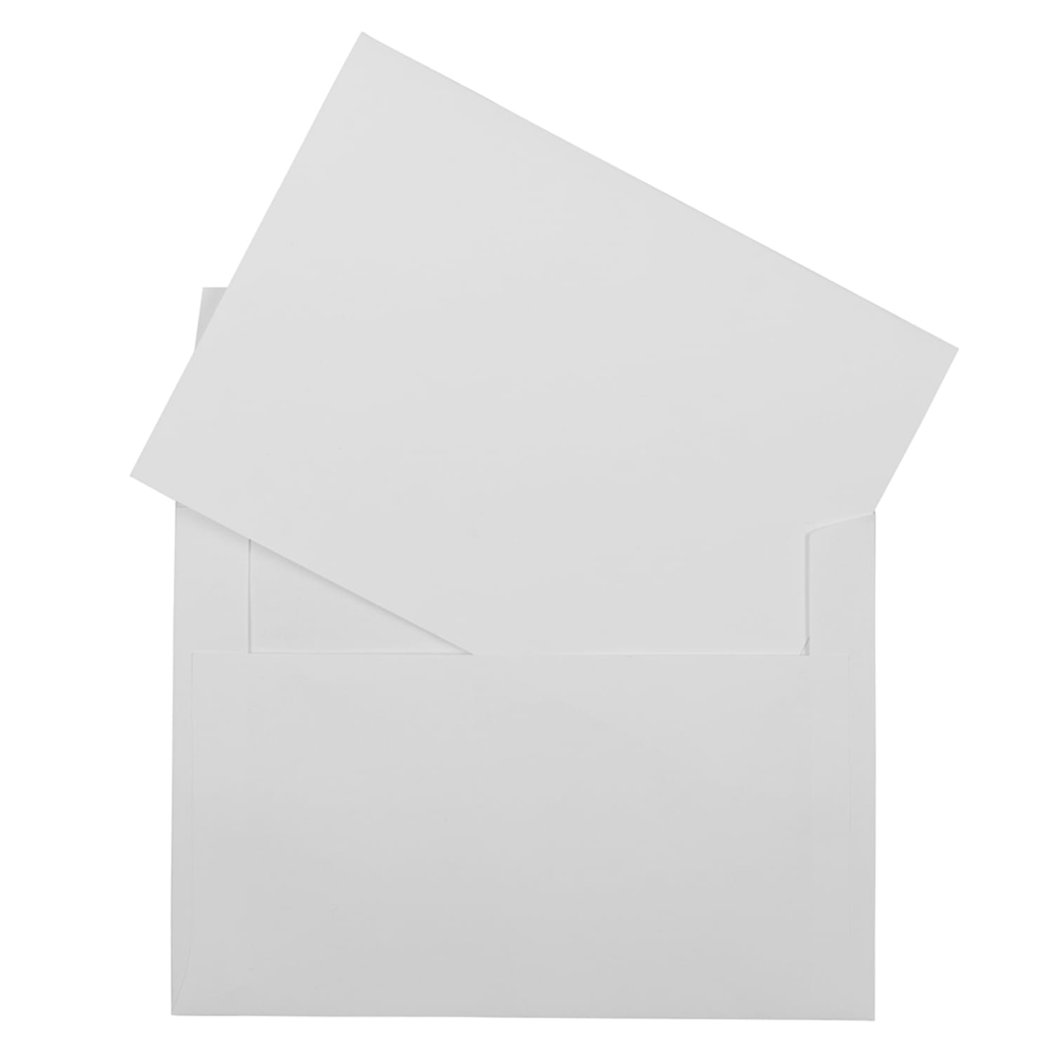 JAM Paper Stationery Set, 5 1/8in x 7in, Set Of 50 White Cards And 50 White Envelopes - Image 3