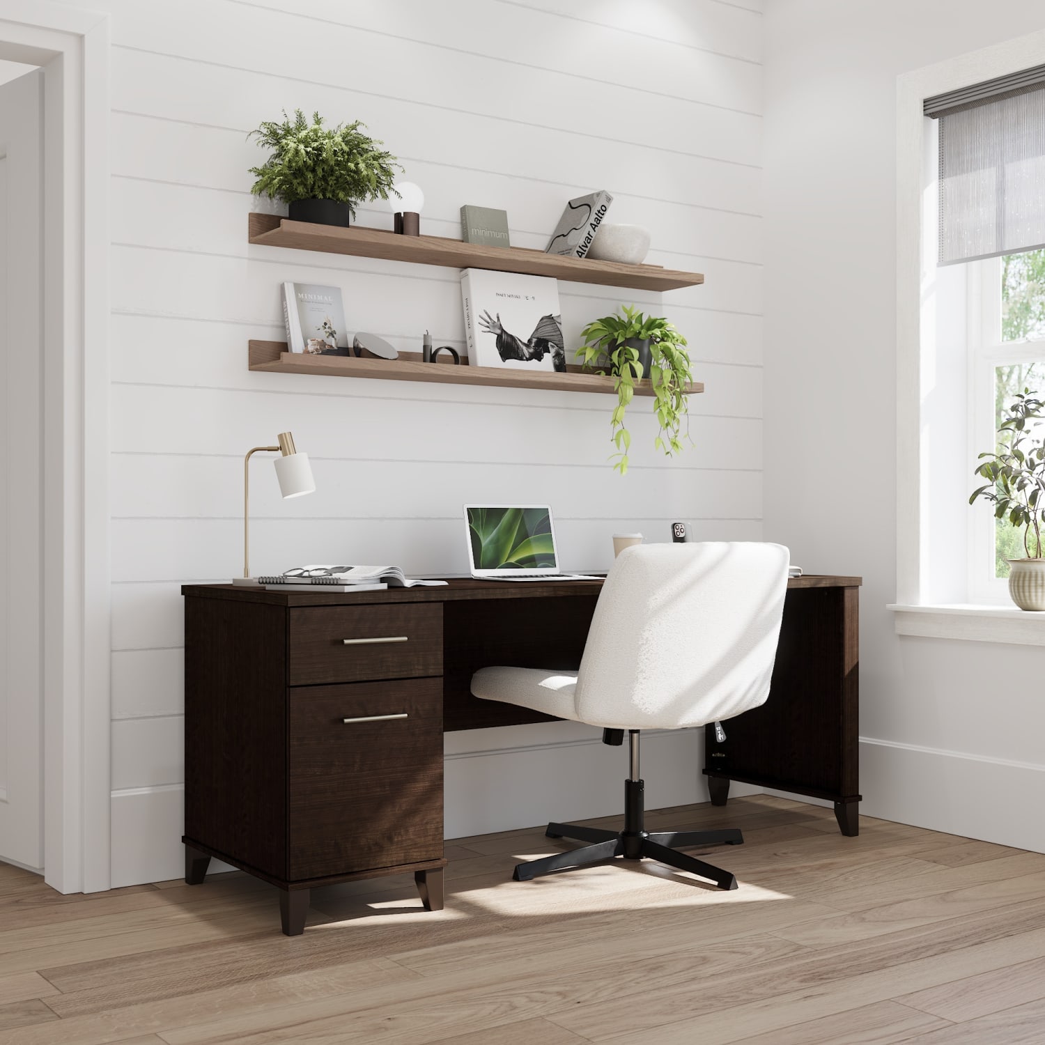 Bush Furniture Somerset Office 72inW Computer Desk With Drawers, Mocha Cherry, Standard Delivery - Image 3