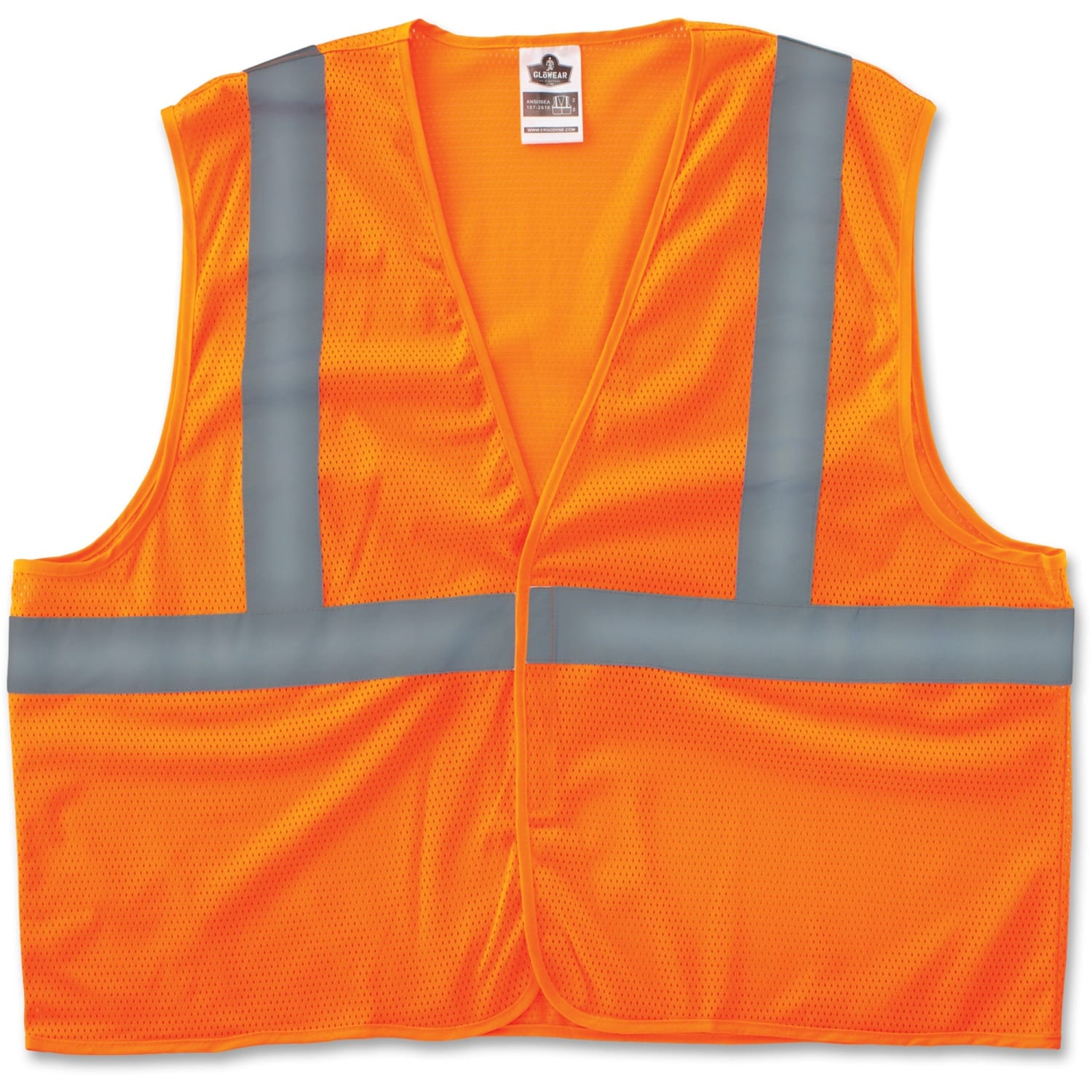 GloWear 8205HL L/XL Orange Type R Class 2 Super Econo Mesh Vest - Image 3