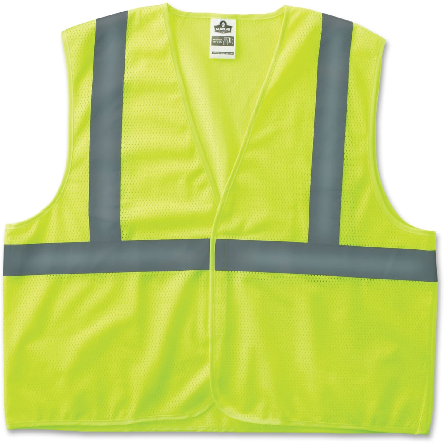 GloWear 8205HL 2XL/3XL Lime Type R Class 2 Super Econo Mesh Vest - Image 3