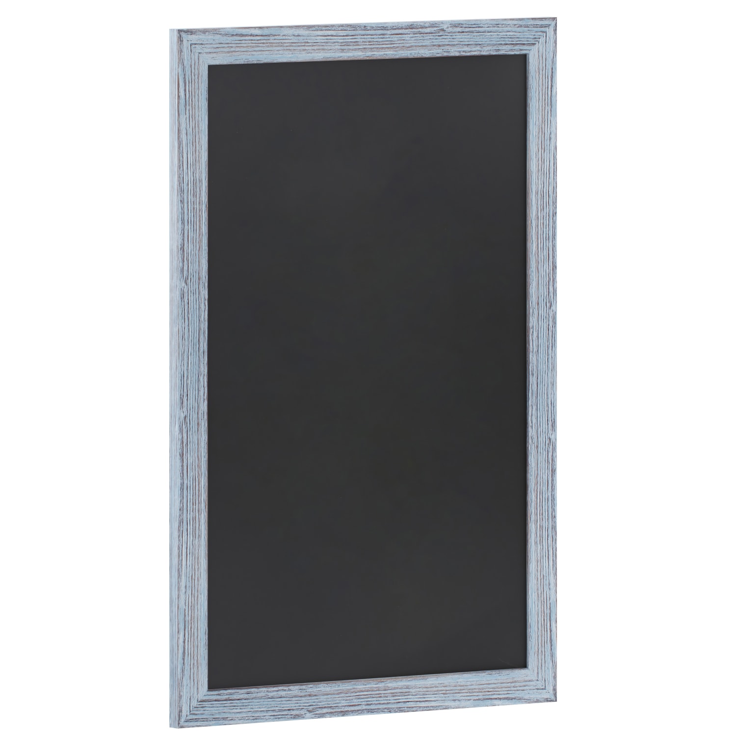Flash Furniture Canterbury Wall-Mounted Magnetic Chalkboard Sign With Eraser, Porcelain Steel, 36inH x 24inW x 3/4inD, Blue Frame - Image 3