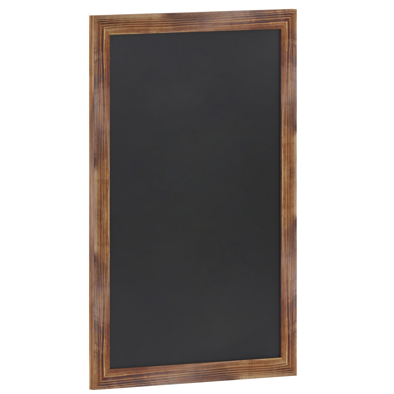 Flash Furniture Canterbury Wall-Mounted Magnetic Chalkboard Sign With Eraser, Porcelain Steel, 36inH x 24inW x 3/4inD, Torched Brown Frame - Image 3