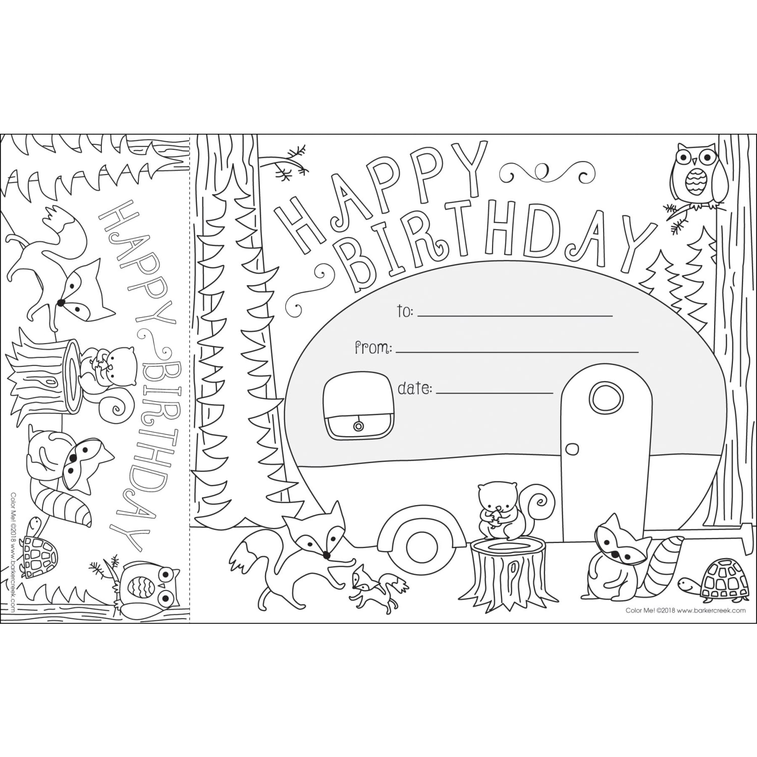 Barker Creek Color Me! Awards And Bookmarks Set, Happy Birthday - Image 4
