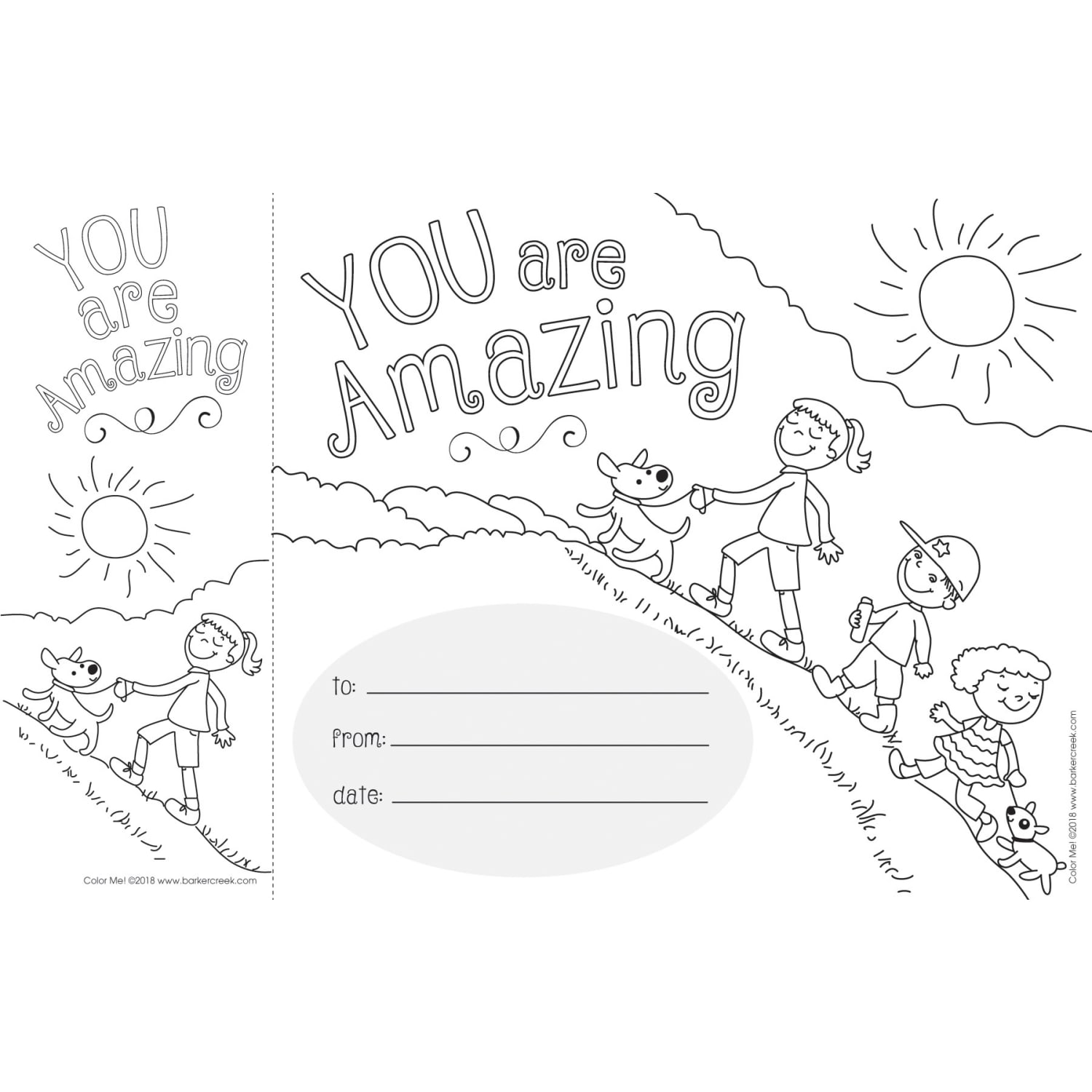 Barker Creek Color Me! Awards And Bookmarks Set, You Are Amazing - Image 4