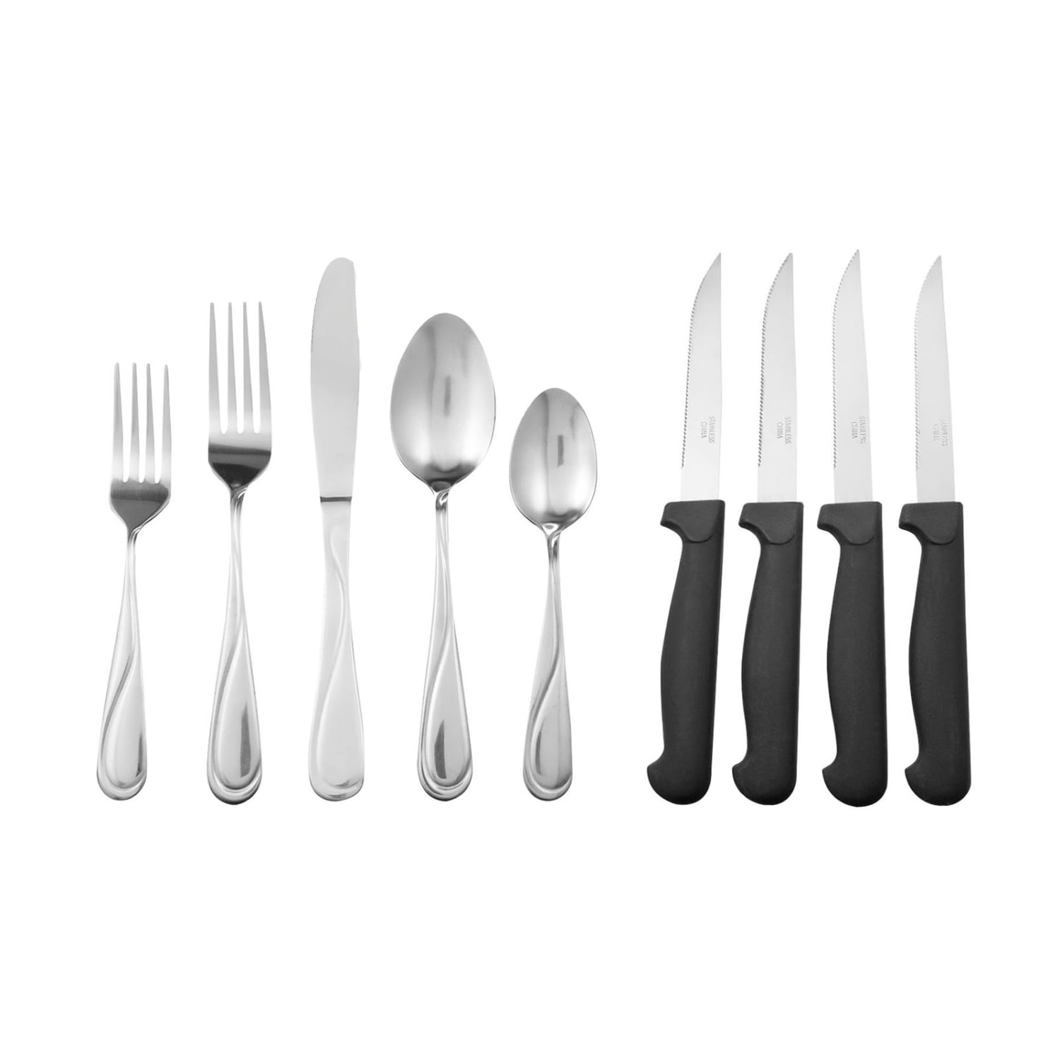 Gibson Home Trillium Plus 24-Piece Stainless-Steel Flatware Set - Image 4