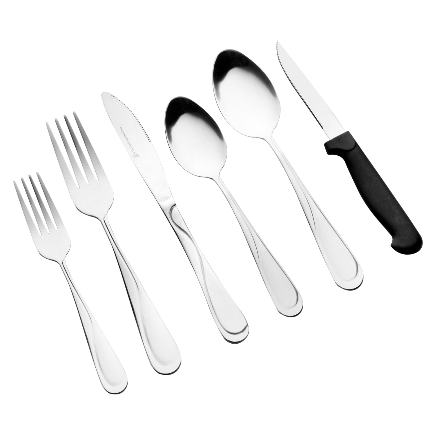 Gibson Home Trillium Plus 24-Piece Stainless-Steel Flatware Set - Image 5