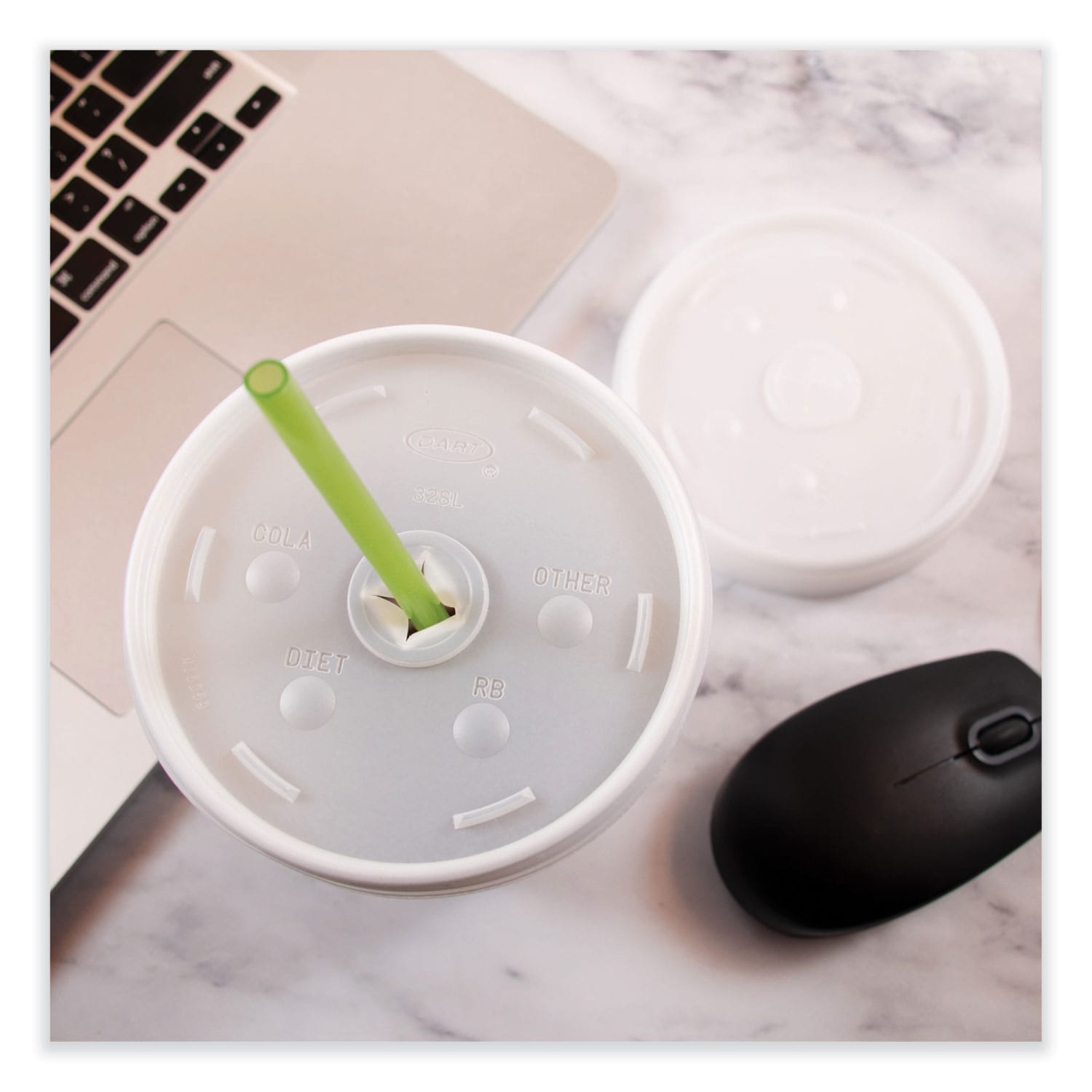 Dart Lids For Foam Cups And Containers, Fits 32-44 Oz Cups, Clear, Carton Of 1,000 Lids - Image 4