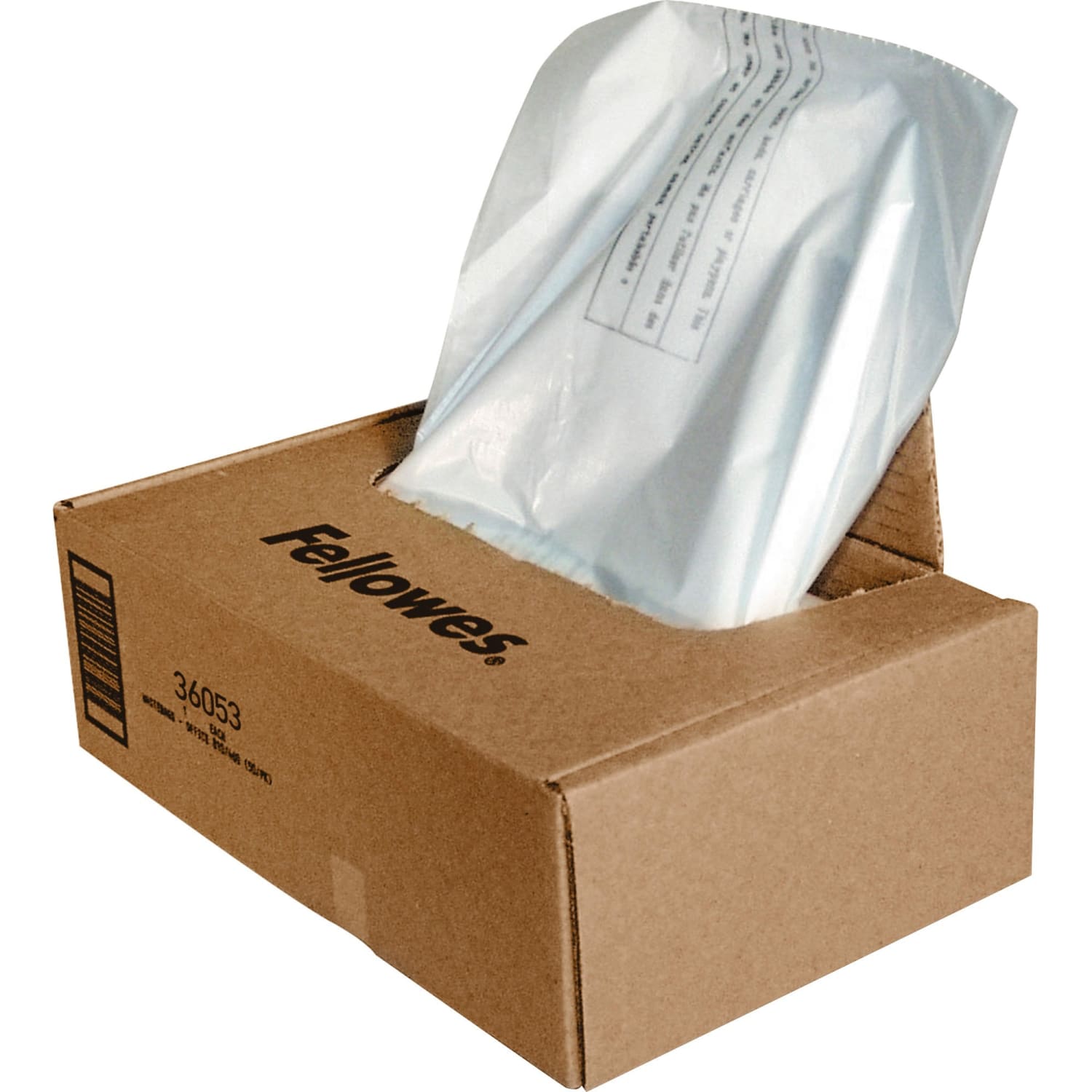 Fellowes Powershred Waste Bags, Clear, Carton Of 100 Bags - Image 4