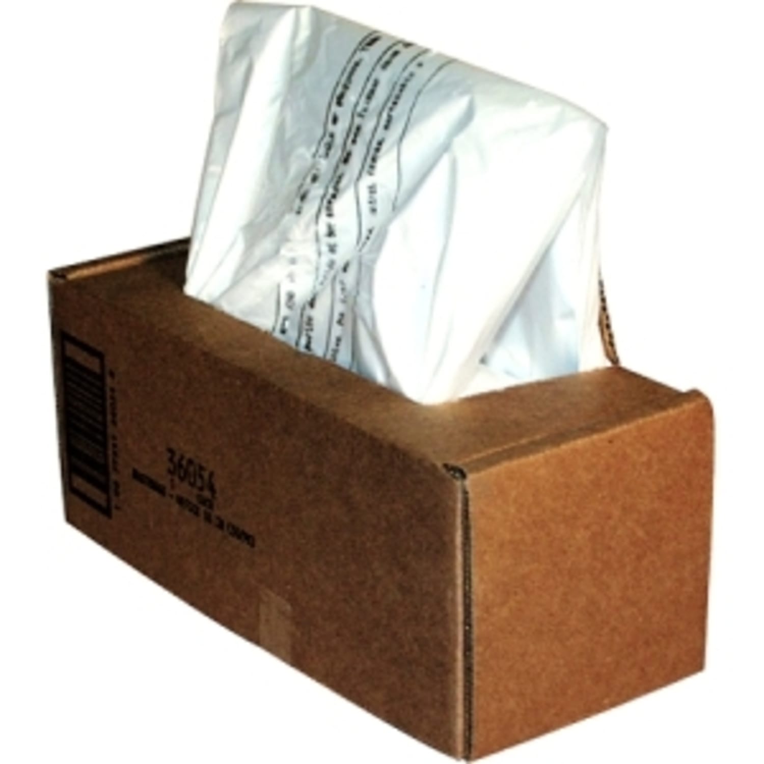 Fellowes Powershred Waste Bags, 36054, Clear, Carton Of 50 Bags - Image 4