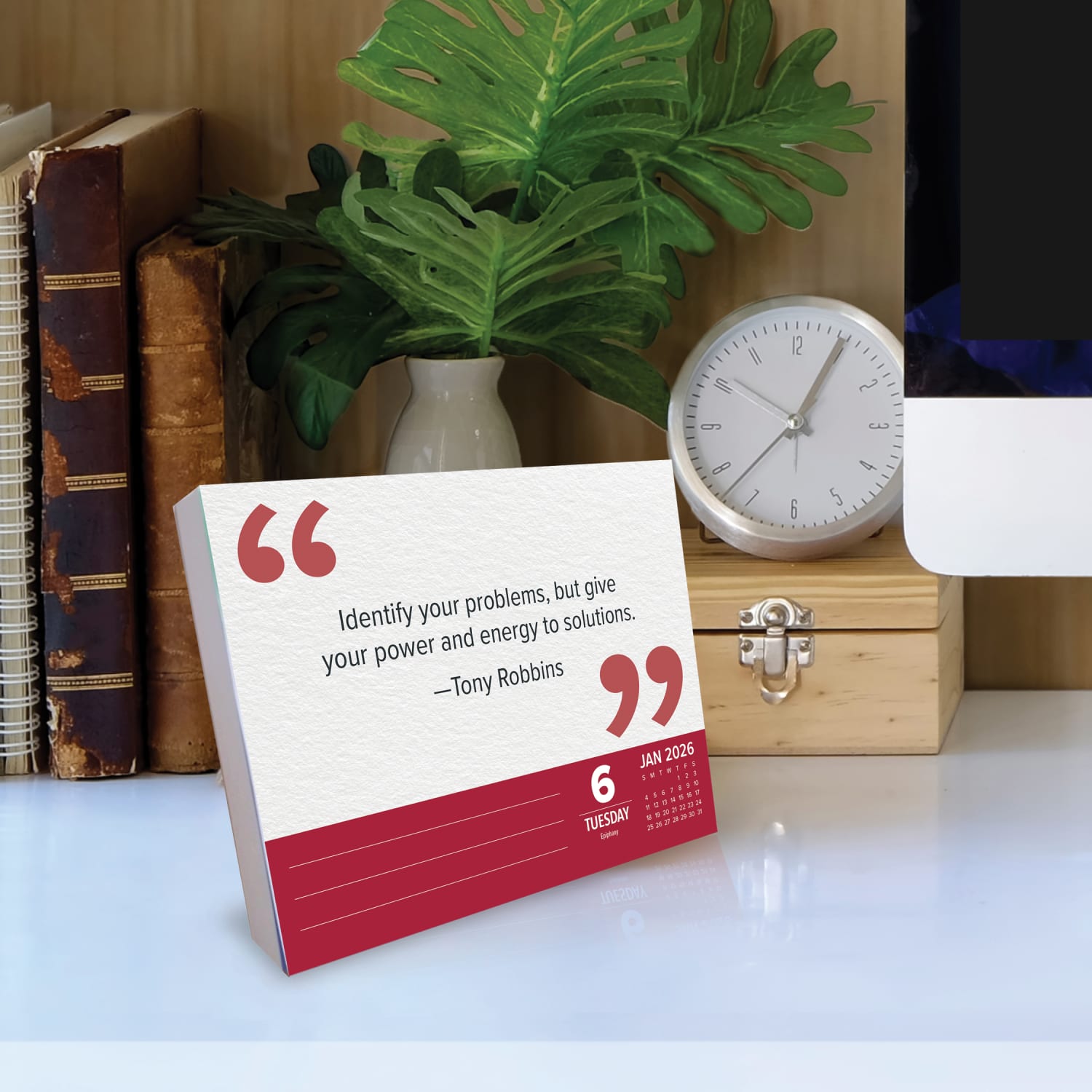 2026 Willow Creek Press Page-A-Day Daily Desk Calendar, 6-1/4in x 5-1/2in, Great Leaders, Greatest Quotes, January To December, 54208 - Image 3