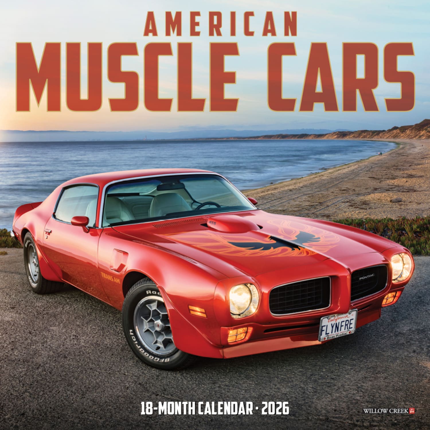 2026 Willow Creek Press Monthly Mini Wall Calendar, 7in x 7in, American Muscle Cars, January To December, 53423 - Image 3