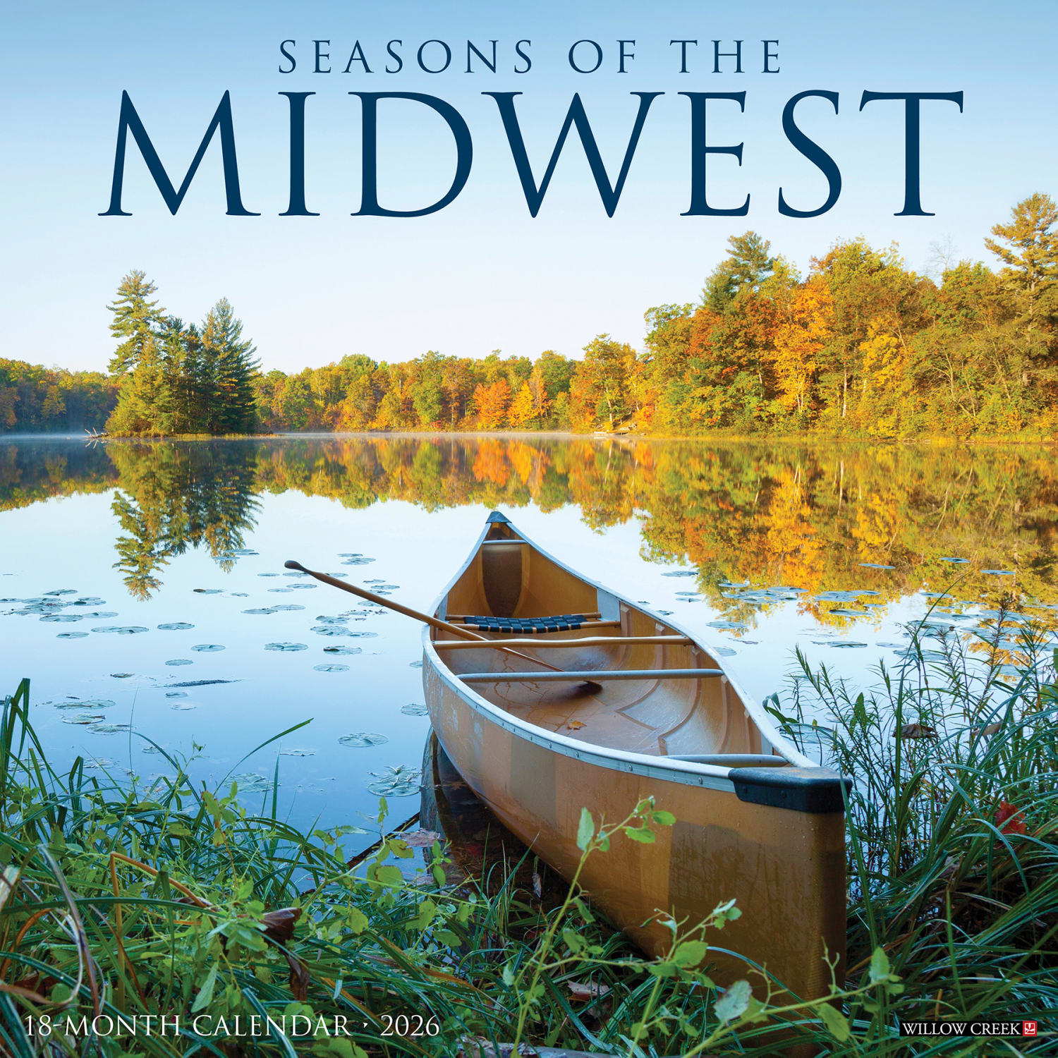 2026 Willow Creek Press Scenic Monthly Wall Calendar, 12in x 12in, Seasons of the Midwest, January To December, 52723 - Image 3