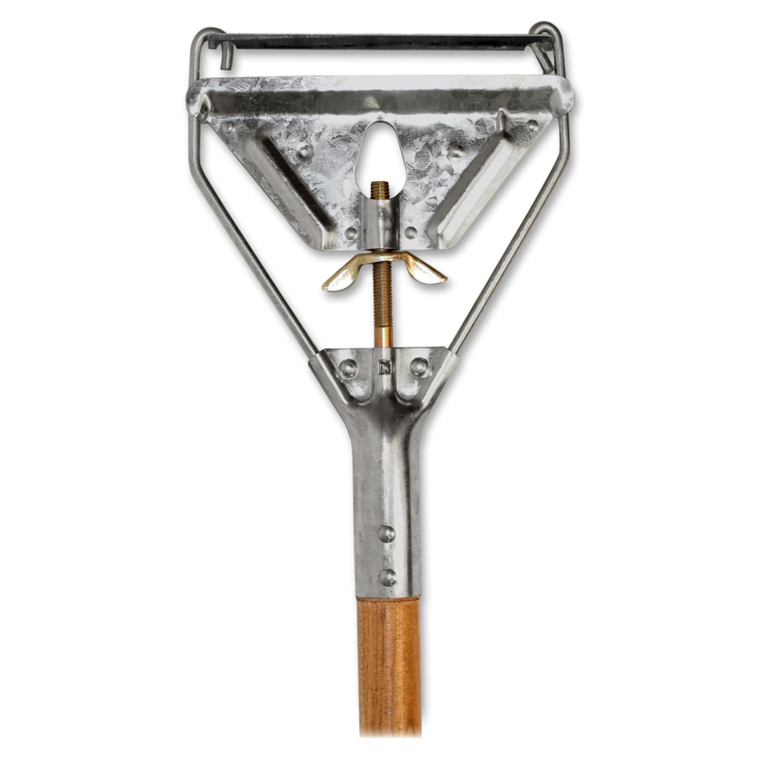 Genuine Joe Quick Change Mop Handle - Natural - Wood - Image 3