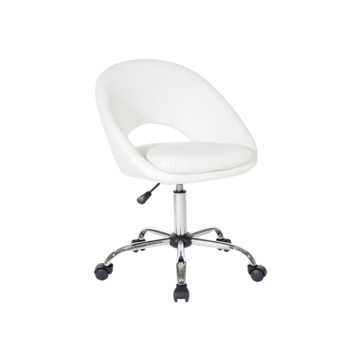 Office Star Milo MidBack Office Chair WhiteChrome PopularChairscom Office Star Milo Mid Back Office Chair WhiteChrome PopularChairscom