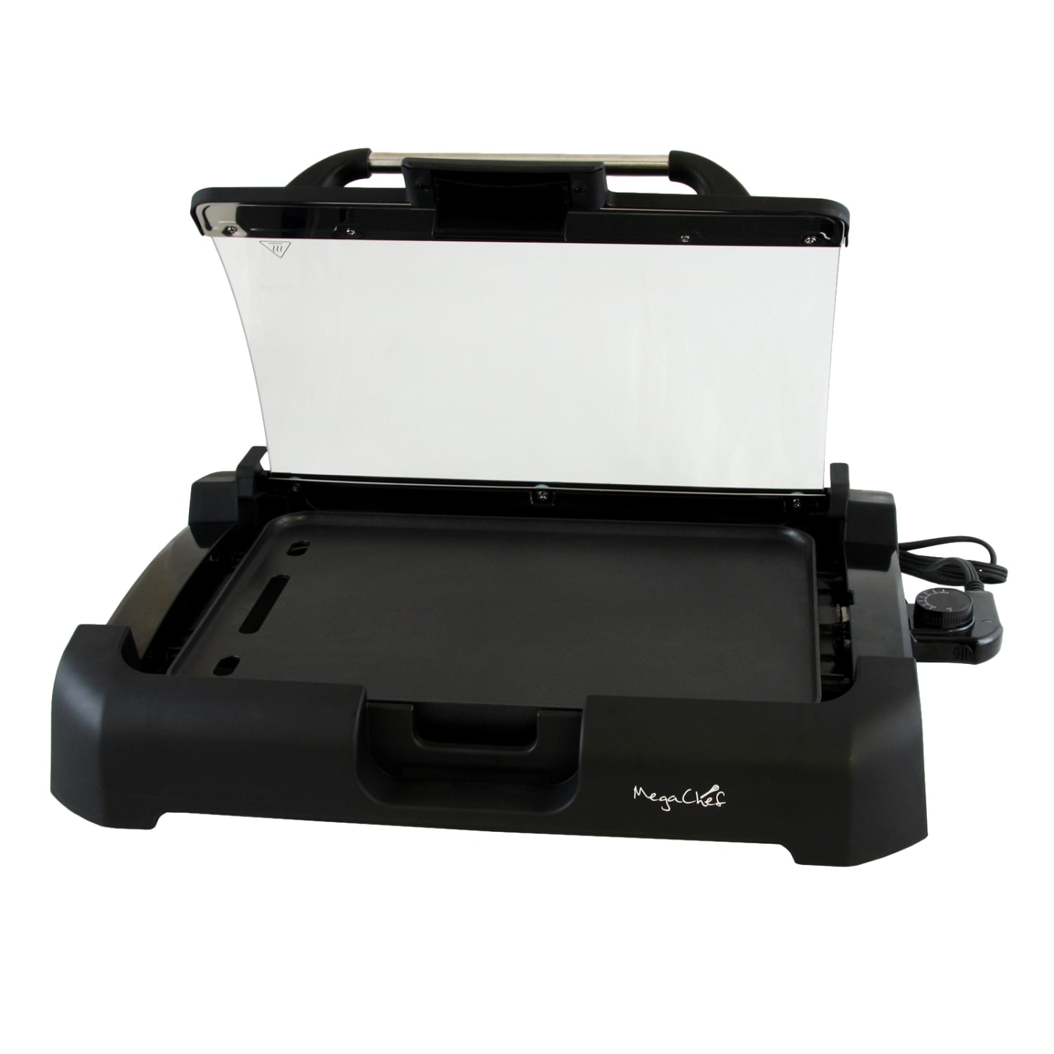MegaChef 995101713M Dual Surface Reversible Indoor Grill And Griddle With Lid, Black - Image 6