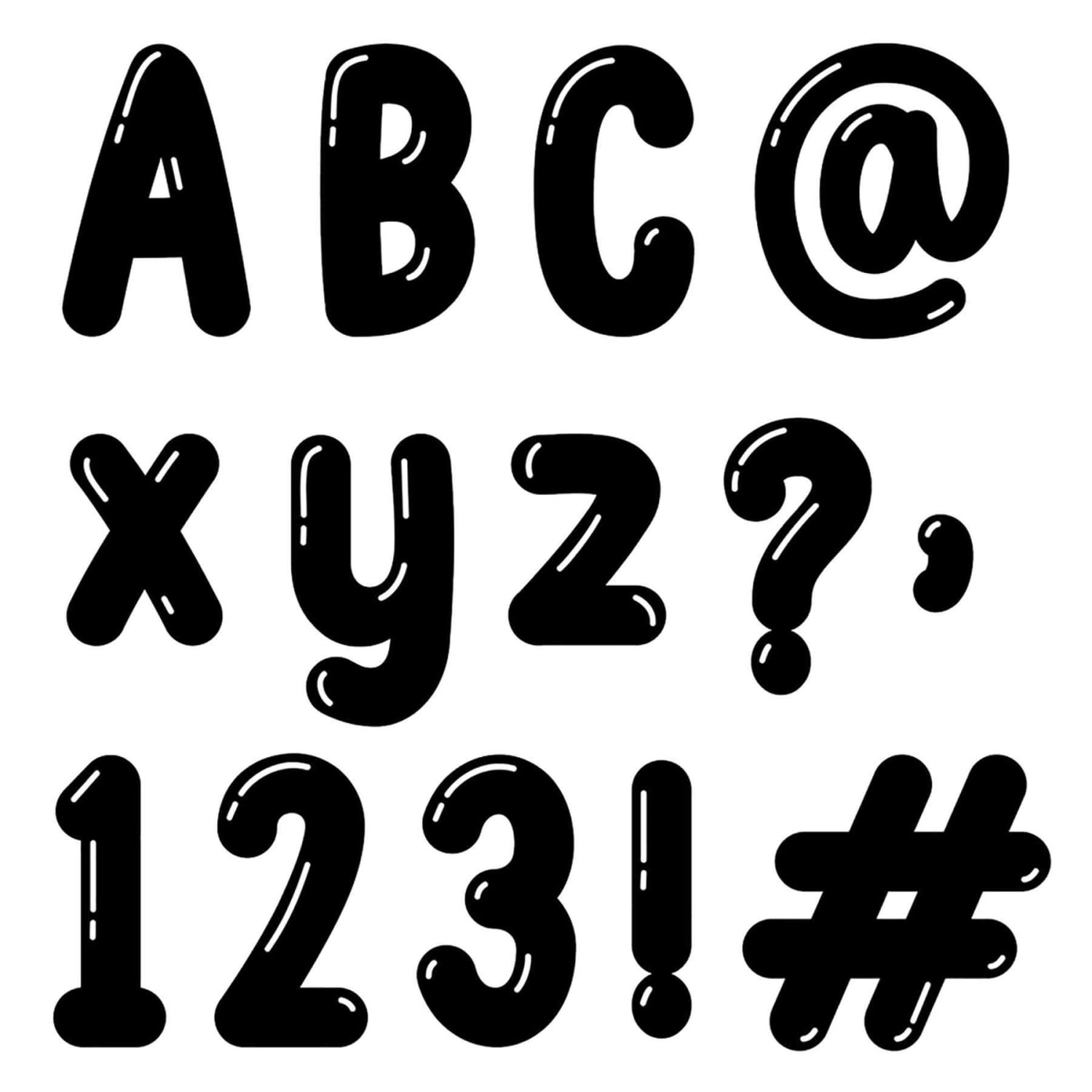 Creative Teaching Press Designer Letters, Core Decor Bubble Letters, 216 Pieces Per Pack, Set Of 2 Packs - Image 3