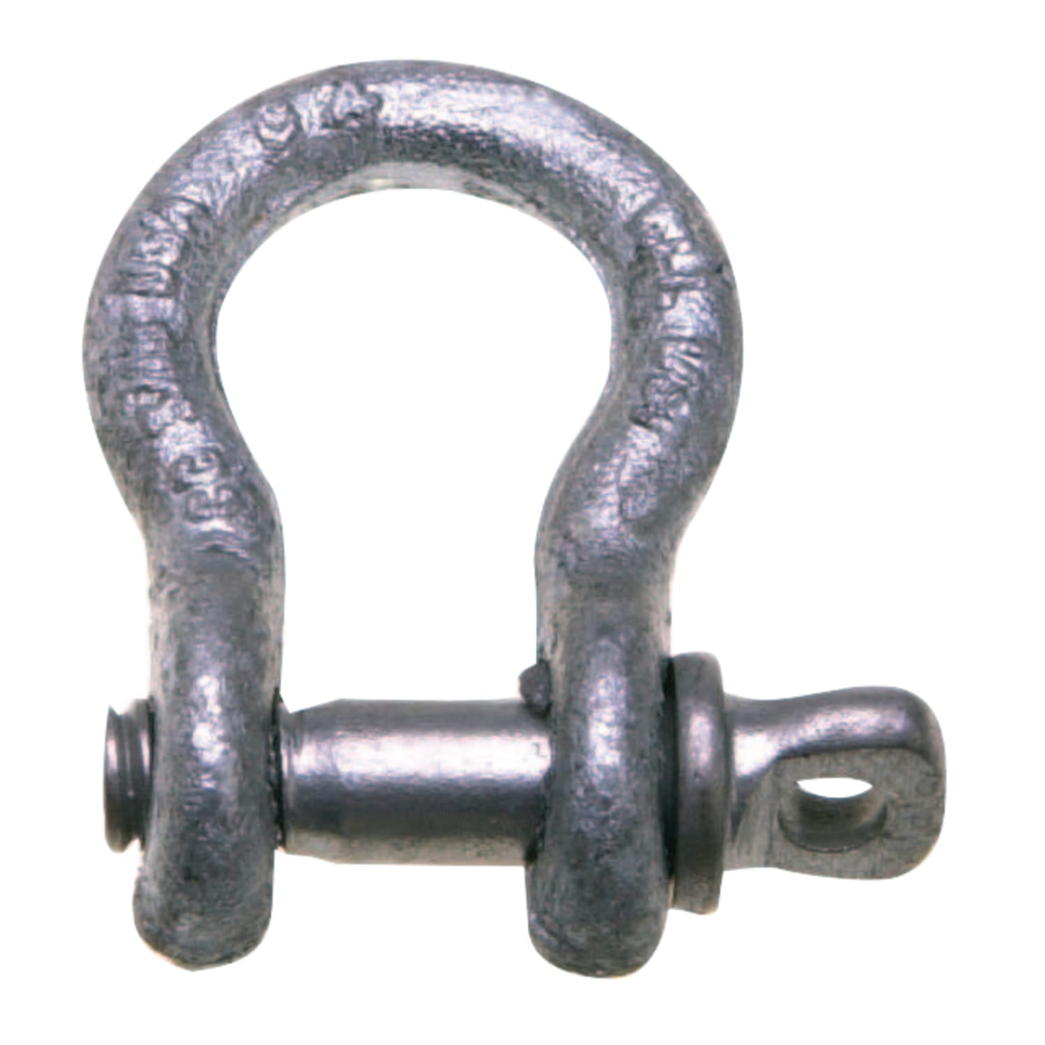 Apex 419 5/8in 3 1/4T Galvanized Zinc Carbon Anchor Shackle With Screw Pin
