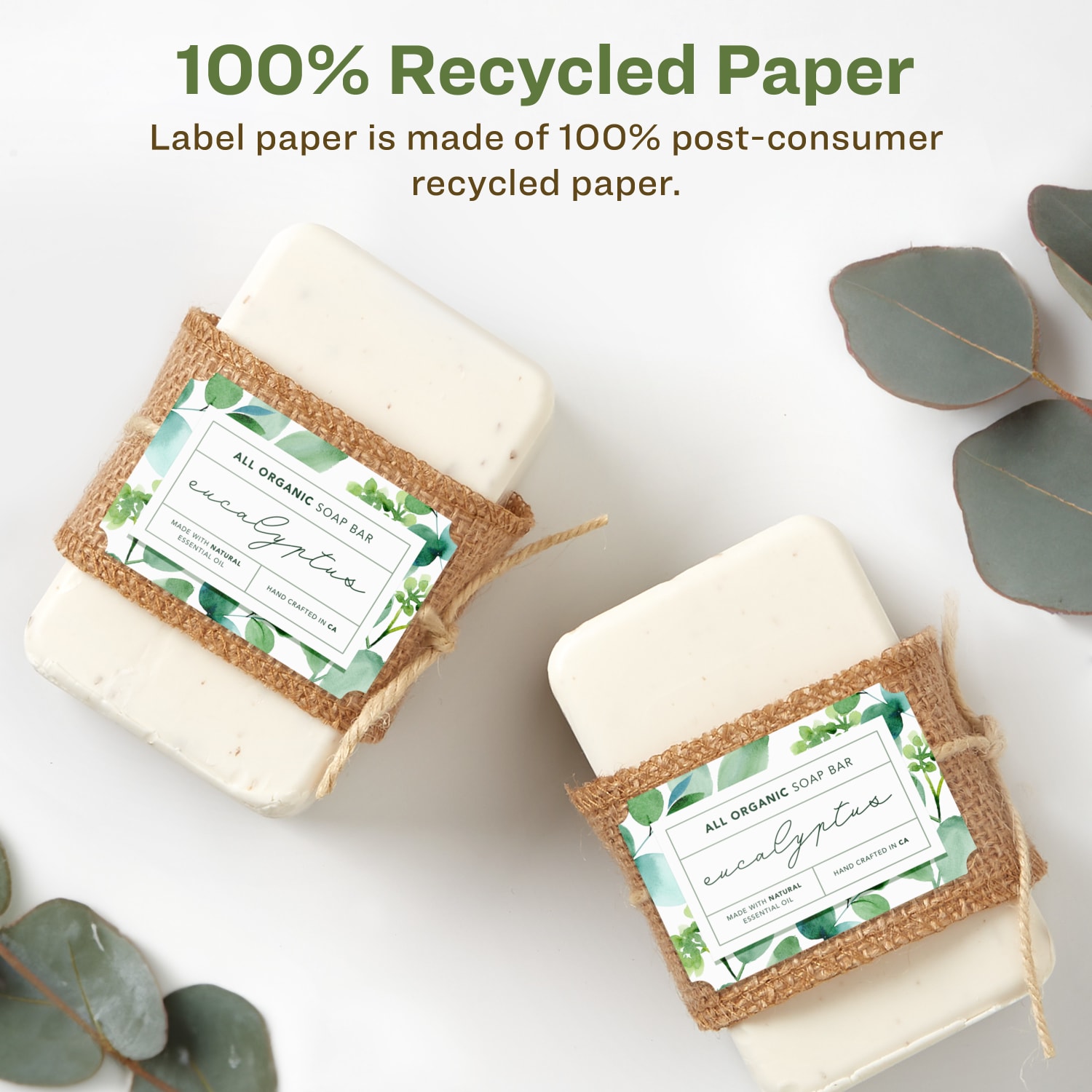 Avery Recycled Paper Labels, 94267-EWMP100, Rectangle Scalloped, 2in x 3in, White, Pack Of 800 - Image 3