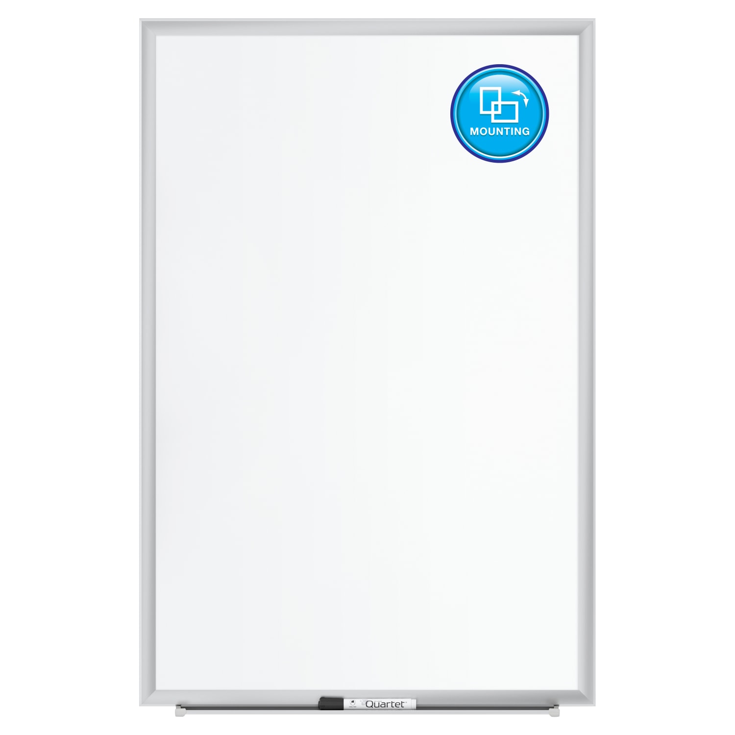 Quartet Magnetic Porcelain Dry-Erase Whiteboard, 24in x 36in, Aluminum Frame With Silver Finish - Image 5