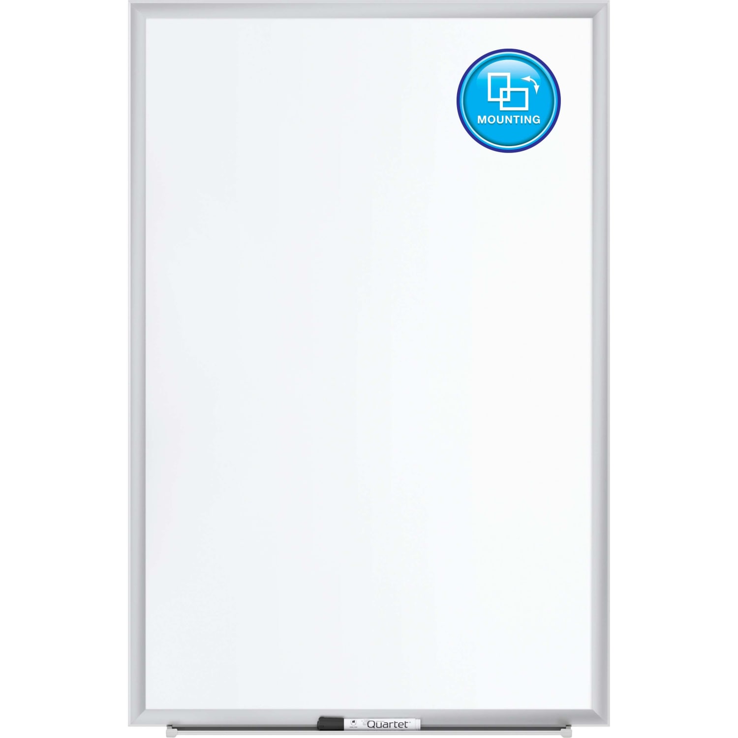 Quartet Magnetic Porcelain Dry-Erase Whiteboard, 36in x 48in, Aluminum Frame With Silver Finish - Image 5