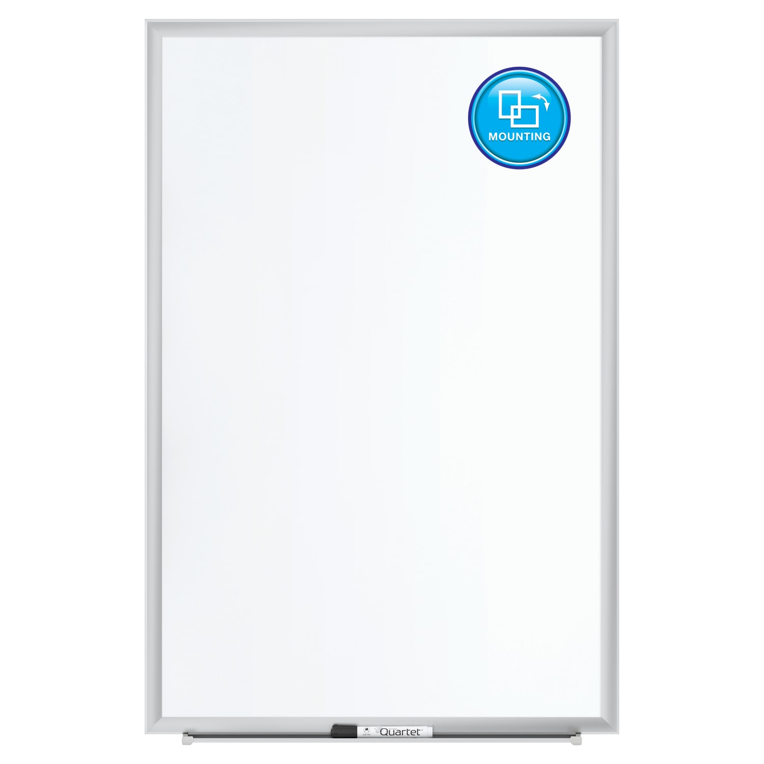 Quartet Classic Porcelain Magnetic Dry-Erase Whiteboard, 60in x 36in, Aluminum Frame With Silver Finish - Image 4