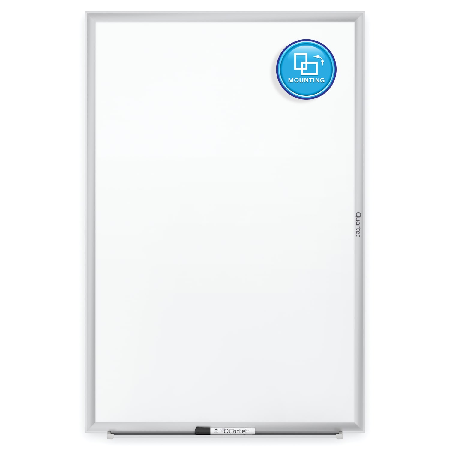Quartet Classic Total Erase Non-Magnetic Melamine Dry-Erase Whiteboard, 36in x 24in, Aluminum Frame With Silver Finish - Image 3