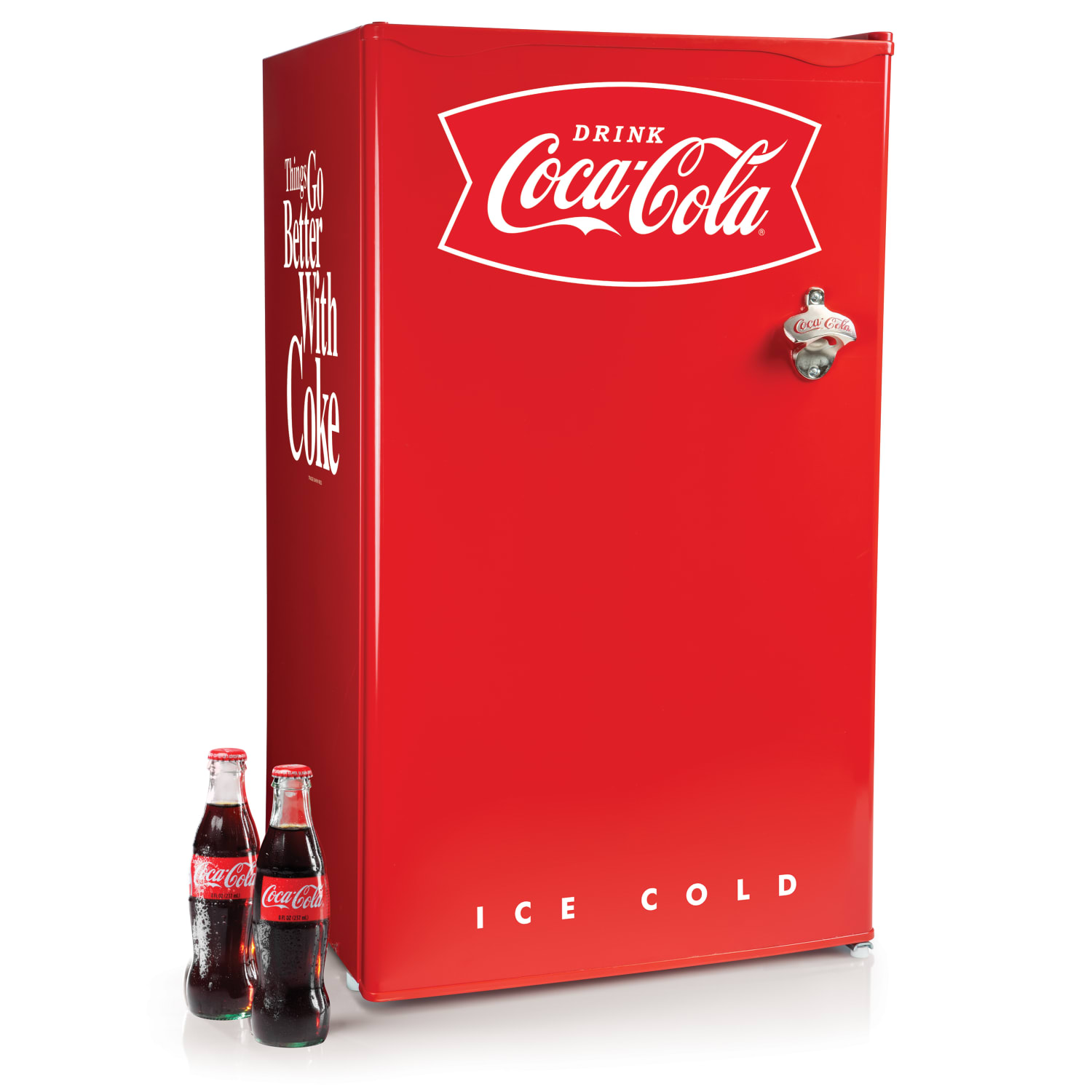 Coca-Cola 3.2 Cu. Ft. Refrigerator With Freezer, Red - Image 4