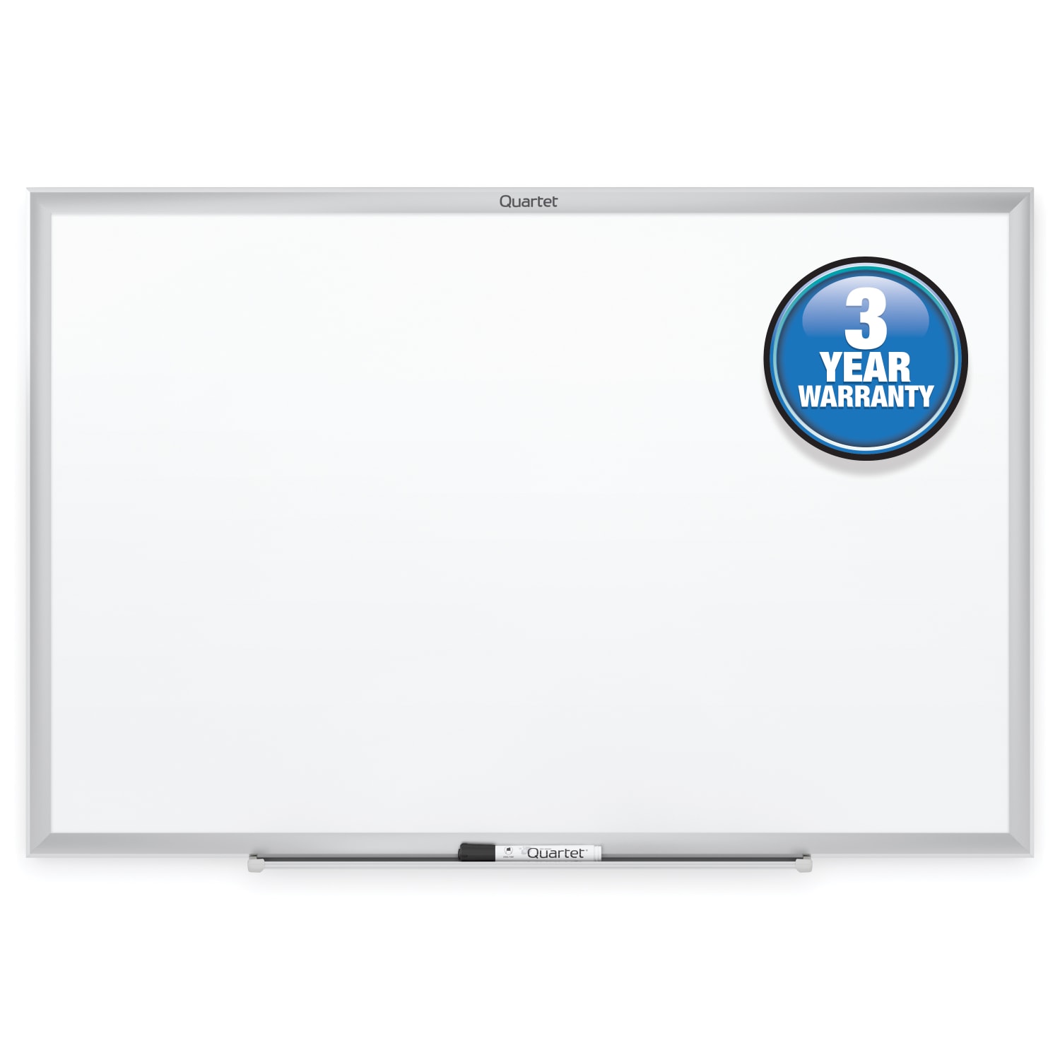Quartet Classic Total Erase Non-Magnetic Melamine Dry-Erase Whiteboard, 48in x 96in, Aluminum Frame With Silver Finish - Image 4