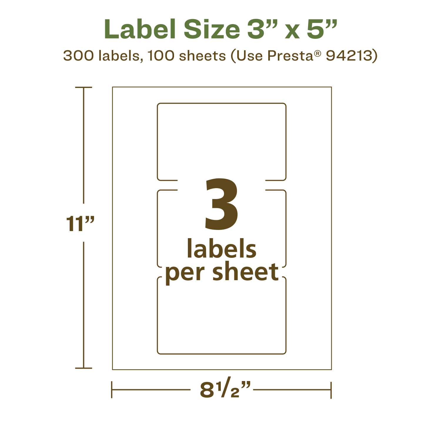 Avery Recycled Paper Labels, 94213-EWMP100, Rectangle, 3in x 5in, White, Pack Of 300 - Image 6