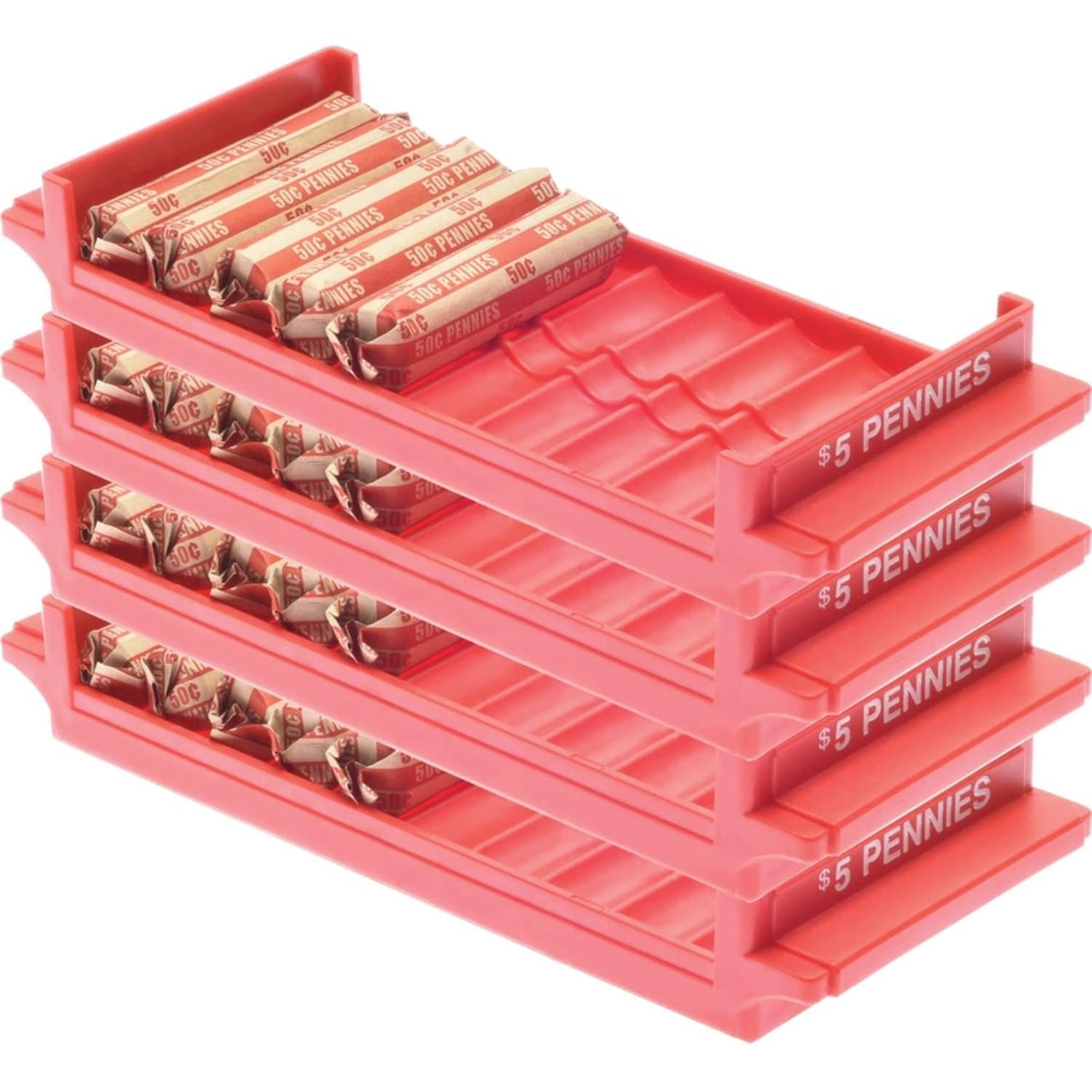 Nadex Coins 4 Pack Rolled Coin Trays - Multi - Image 6