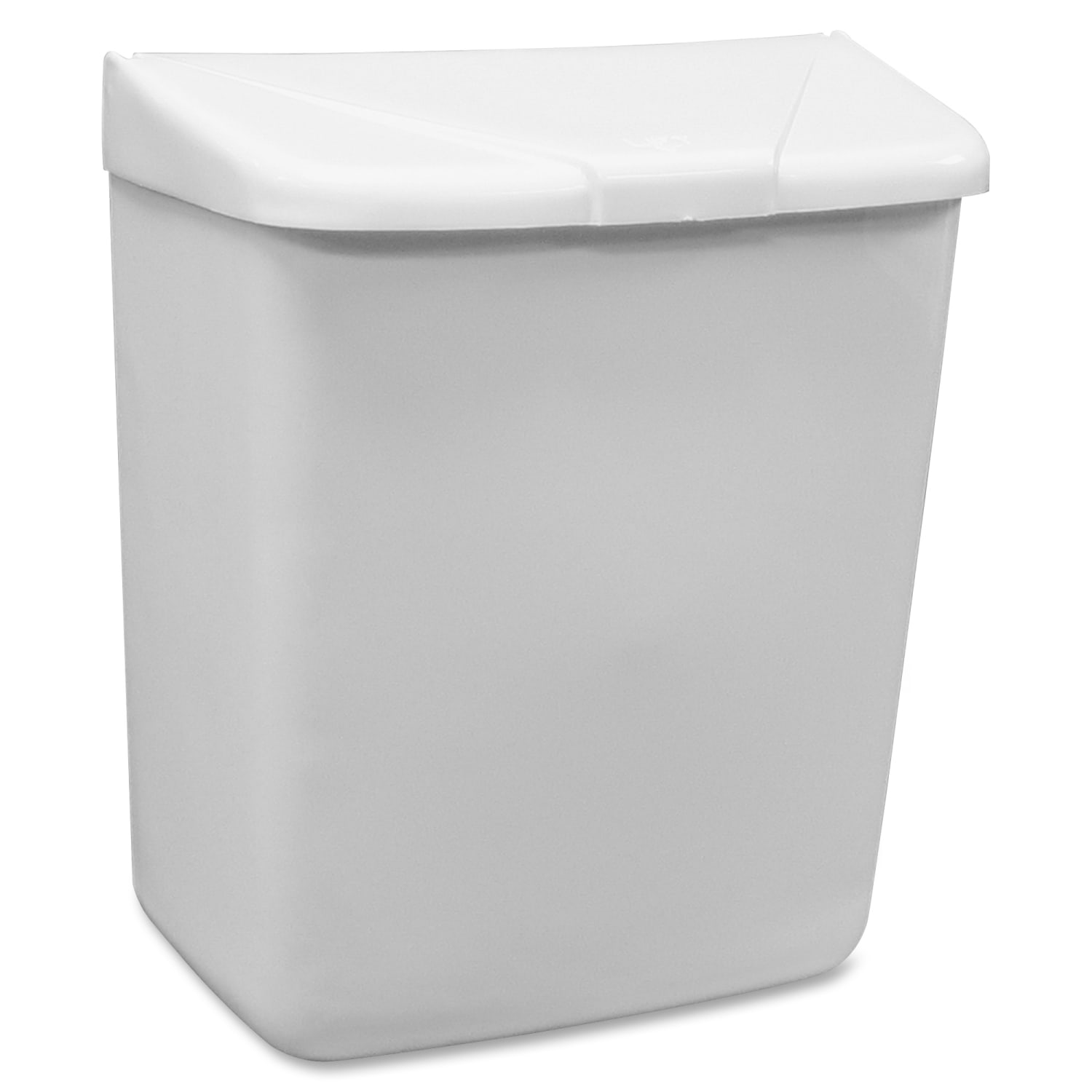 Hospeco Feminine Hygiene Waste Receptacle - ABS Plastic - White - 1 Each - Image 3