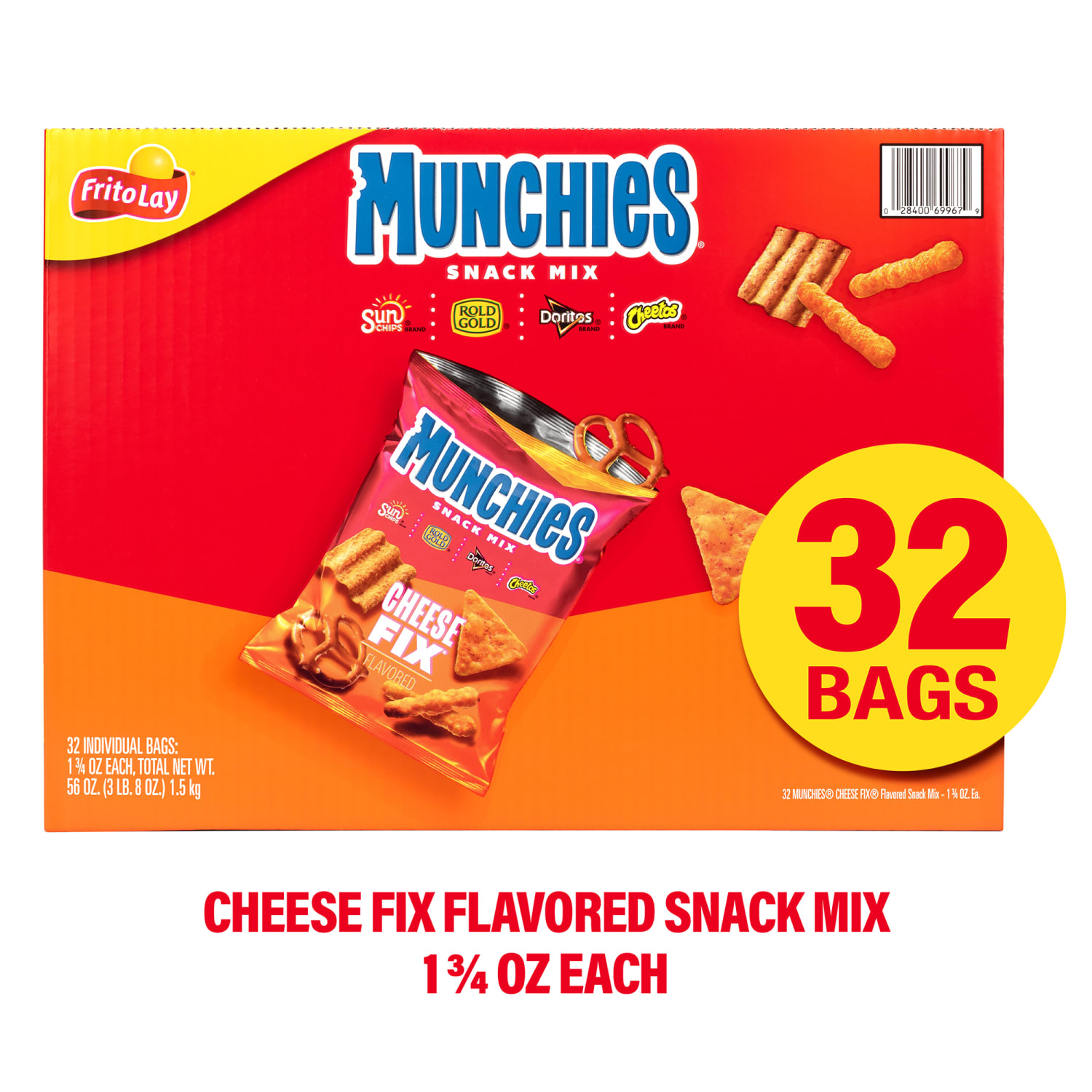 Munchies Cheese Fix Snack Mix Bags, 1.75 Oz, Pack Of 32 Bags - Image 4