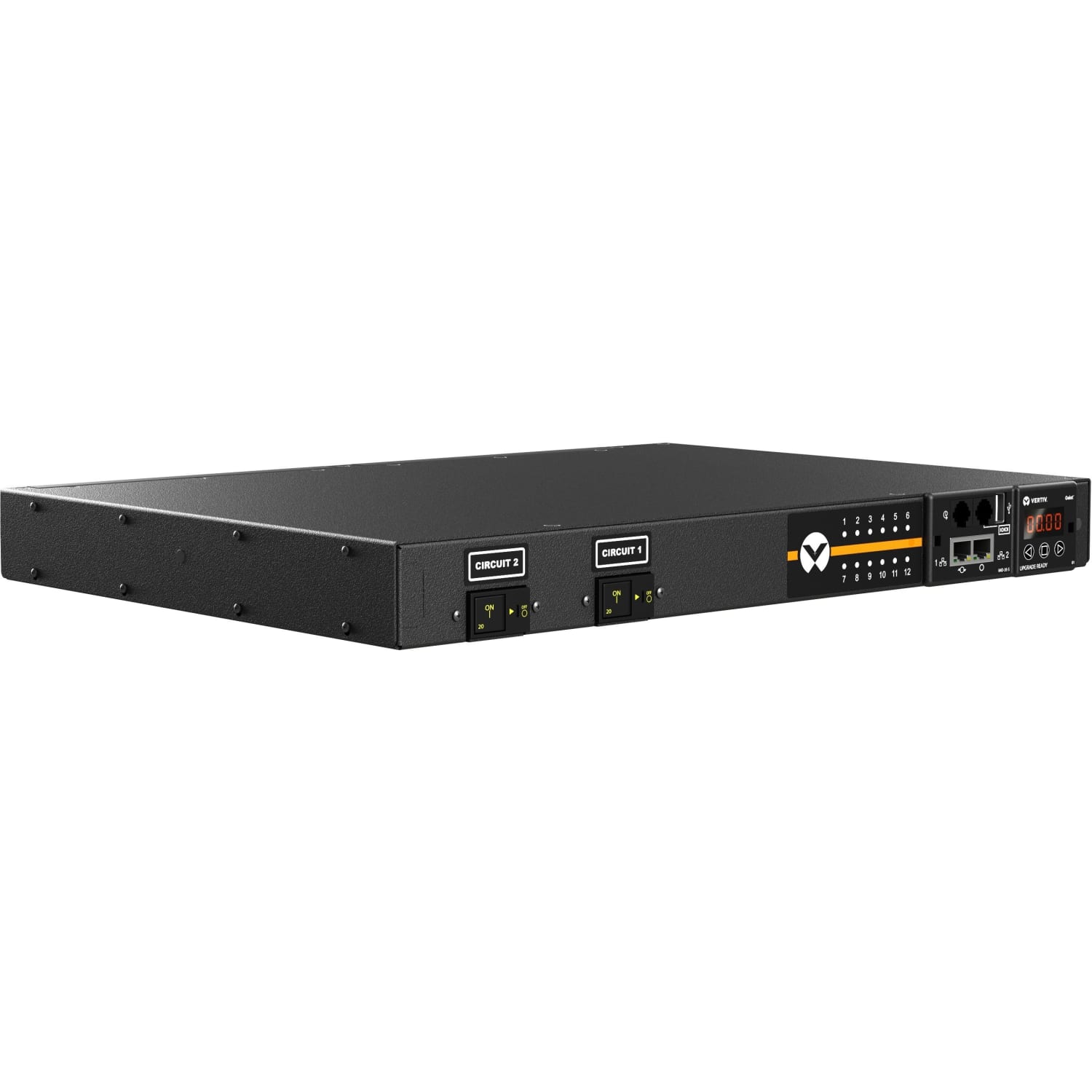 Vertiv Geist Switched Rack PDU - 1U Rack| 30A| C13/C19| L6-30P| Horizontal PDU - Vertiv Geist Upgradeable Switched Rack Power Distribution Unit| 30A| 240V| 1U Rack Horizontal PDU| (12) Combination Outlets C13/C19| NEMA L6-30P| 4.9kW - Image 3