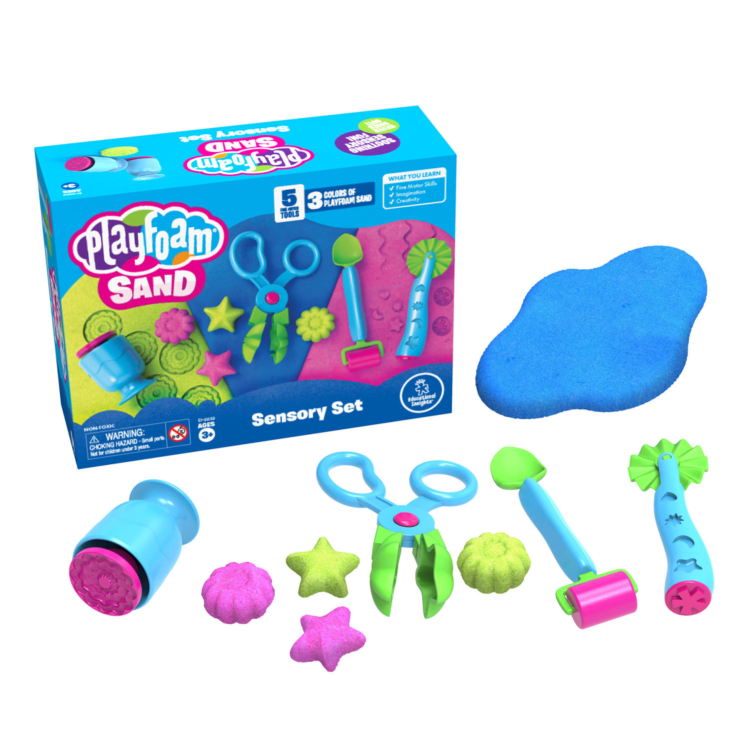 Educational Insights Playfoam Sand Sensory Set, Multicolor - Image 3