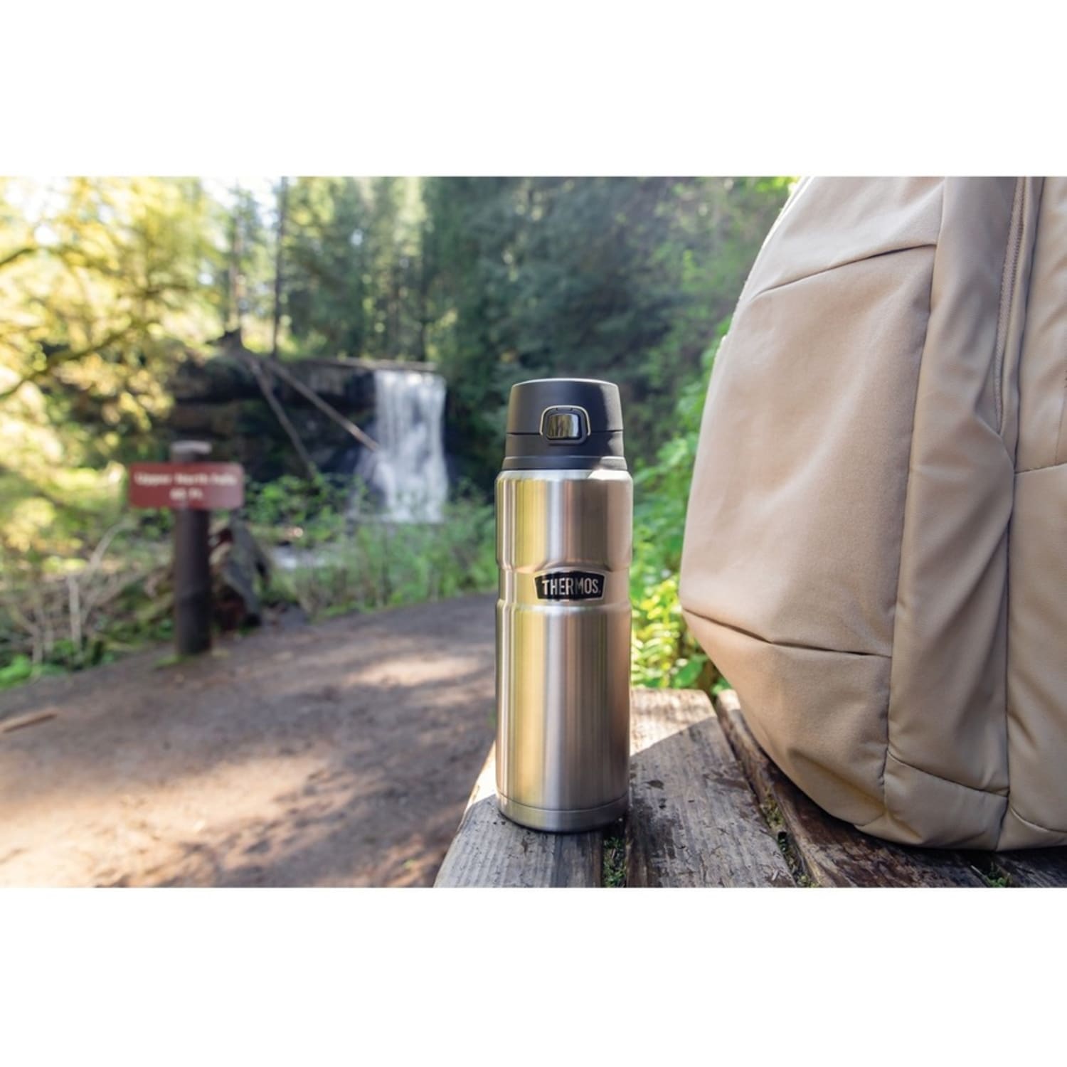 Thermos Stainless King Drink Bottle 24Oz - Vacuum - Silver, Matte Stainless Steel - Image 5