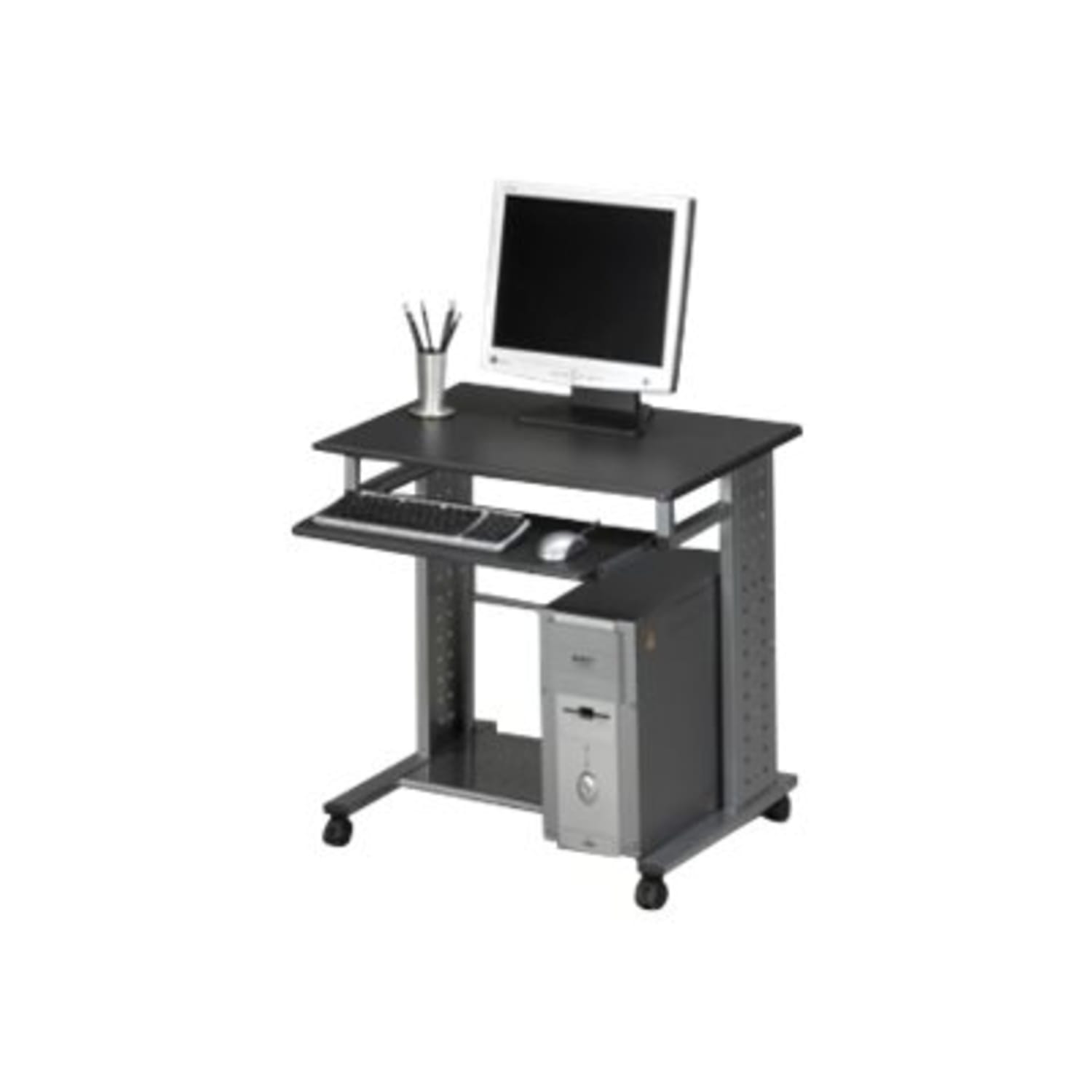 Eastwinds Empire Mobile PC Workstation, 29-3/4inH x 23-1/2inW x 29-3/4inD, Anthracite/Metallic Gray - Image 3