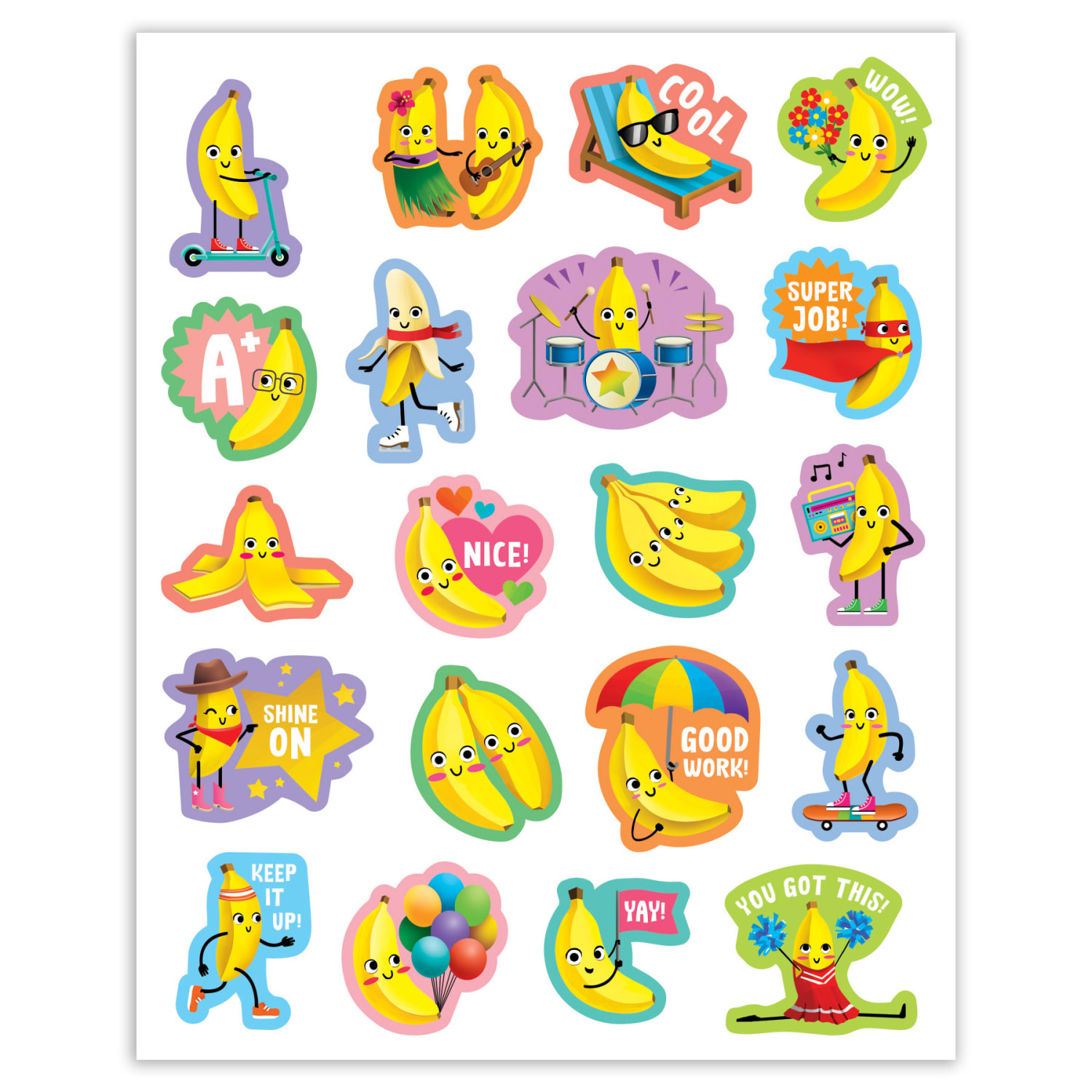 Teacher Created Resources Smelly Stickers, Banana, 120 Per Pack, Set Of 6 Packs - Image 3