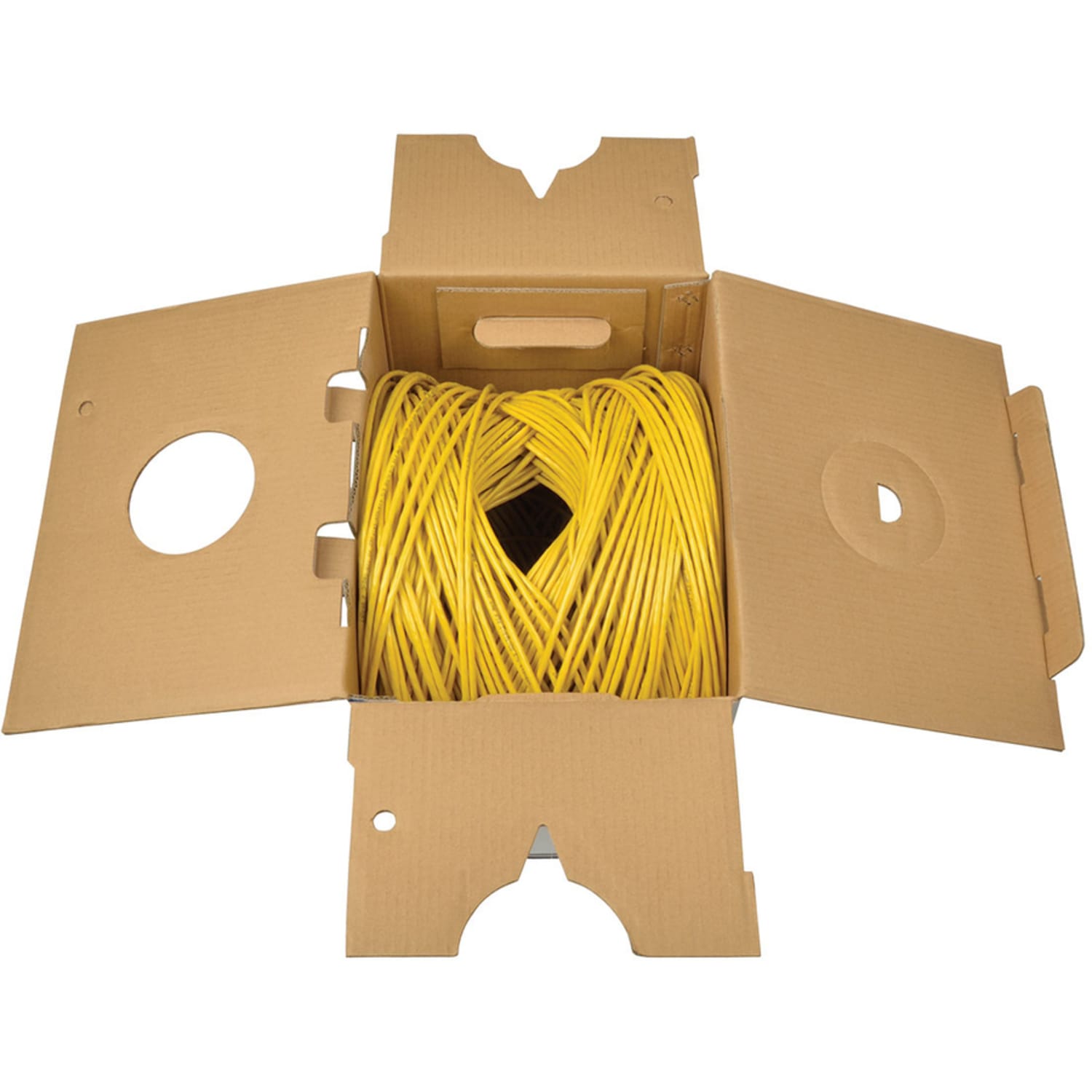 Eaton Tripp Lite Series Cat5e 350 MHz Solid Core (UTP) PVC Bulk Ethernet Cable - Yellow, 1000 ft. (304.8 m), TAA - N02201KYW - Image 5