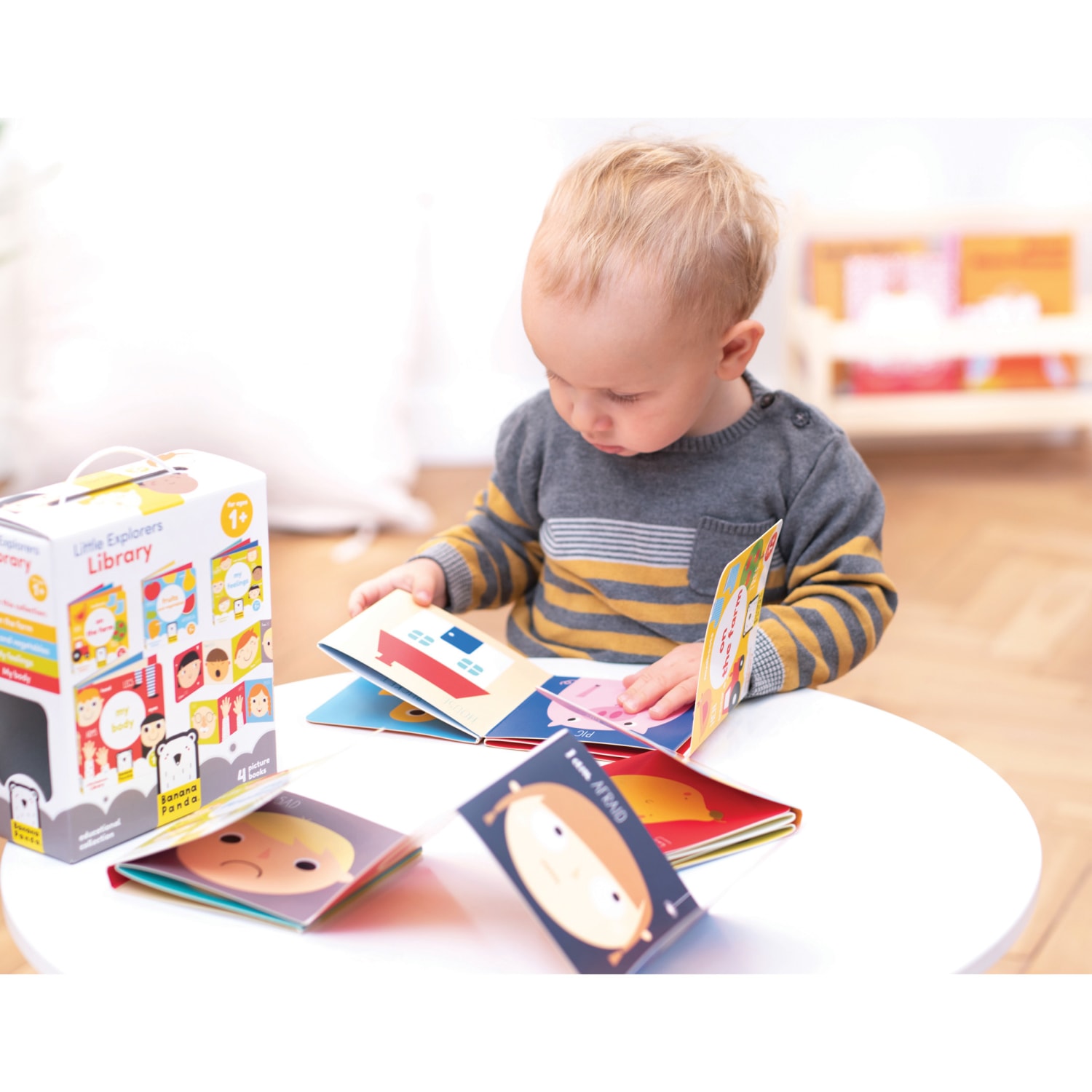 Banana Panda High Contrast Baby Pack Educational Set, Books & Cards - Image 4