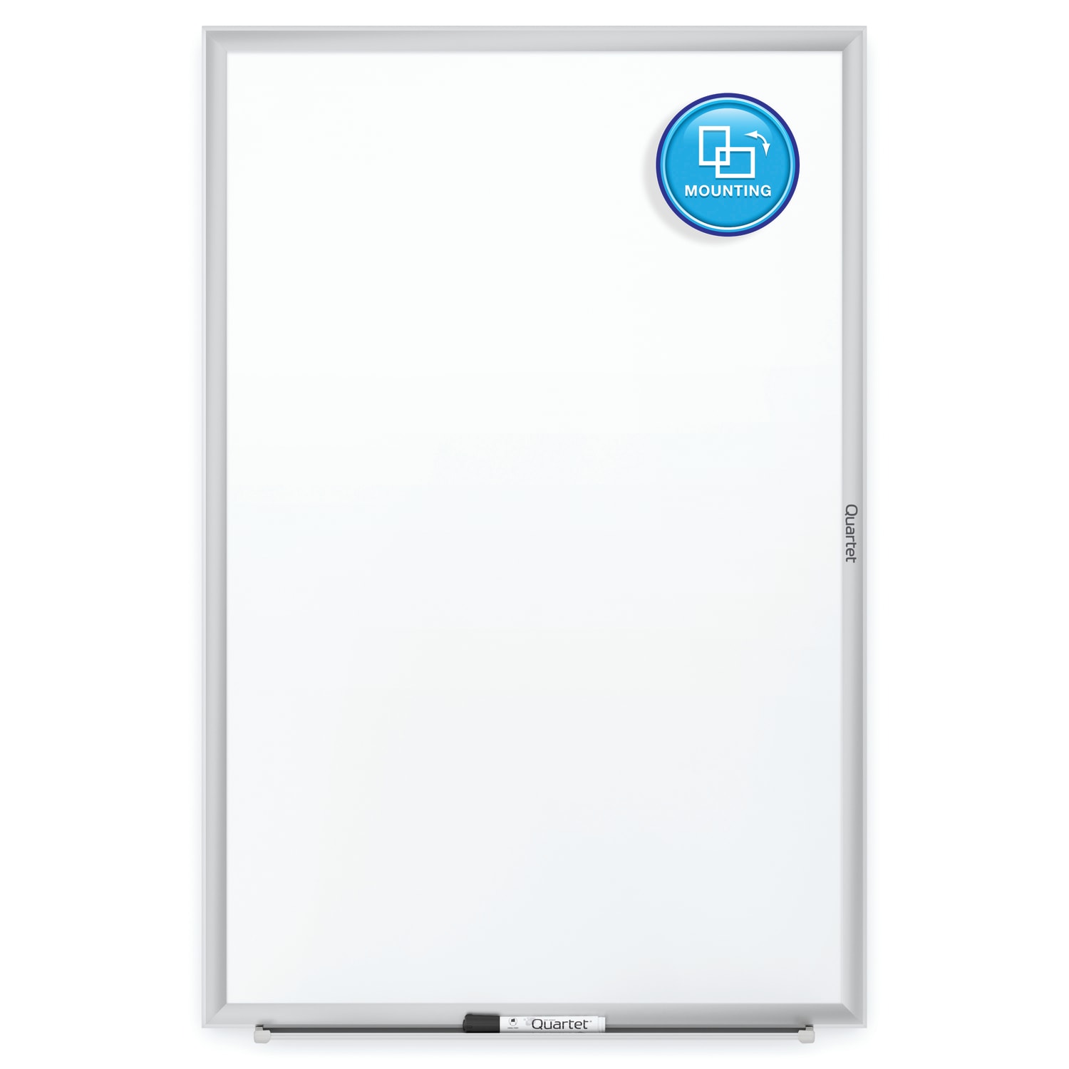 Quartet Classic Total Erase Melamine Dry-Erase Whiteboard, 18in x 24in, Aluminum Frame With Silver Finish - Image 3