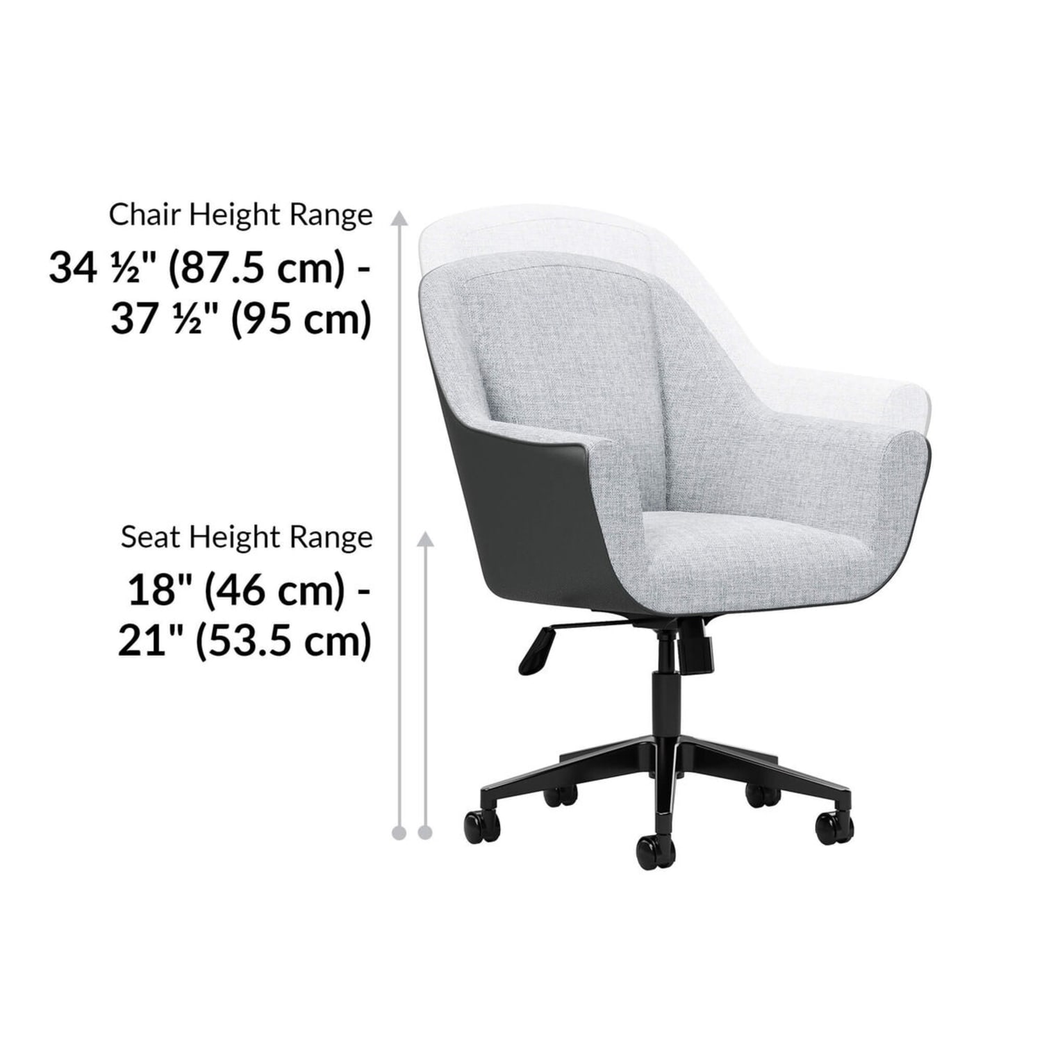VARI MidBack Faux LeatherPolyester Upholstered Conference Chair GraphiteSterling Gray PopularChairscom VARI Mid Back Faux LeatherPolyester Upholstered Conference Chair GraphiteSterling Gray PopularChairscom