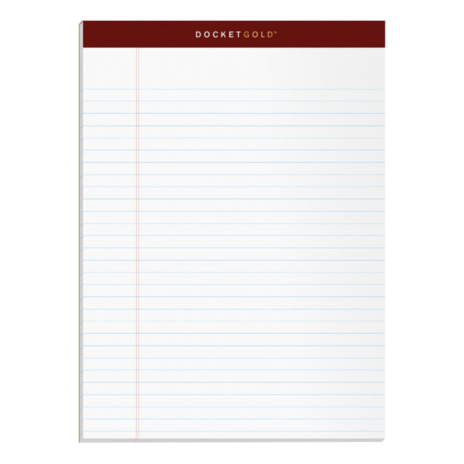 TOPS Docket Gold Premium Writing Pads, 8 1/2in x 11 3/4in, Legal Ruled, 50 Sheets, White, Pack Of 12 Pads - Image 4