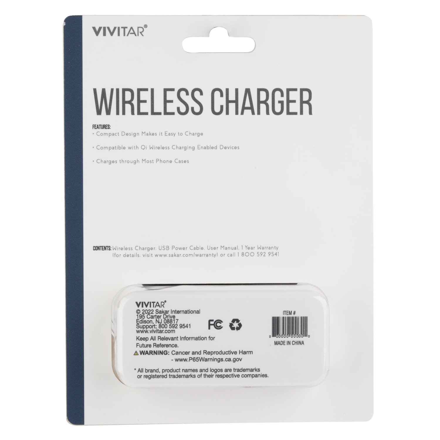 Vivitar Wireless Charger Pad, White, NIL7001-NOC-STK-24 - Image 3