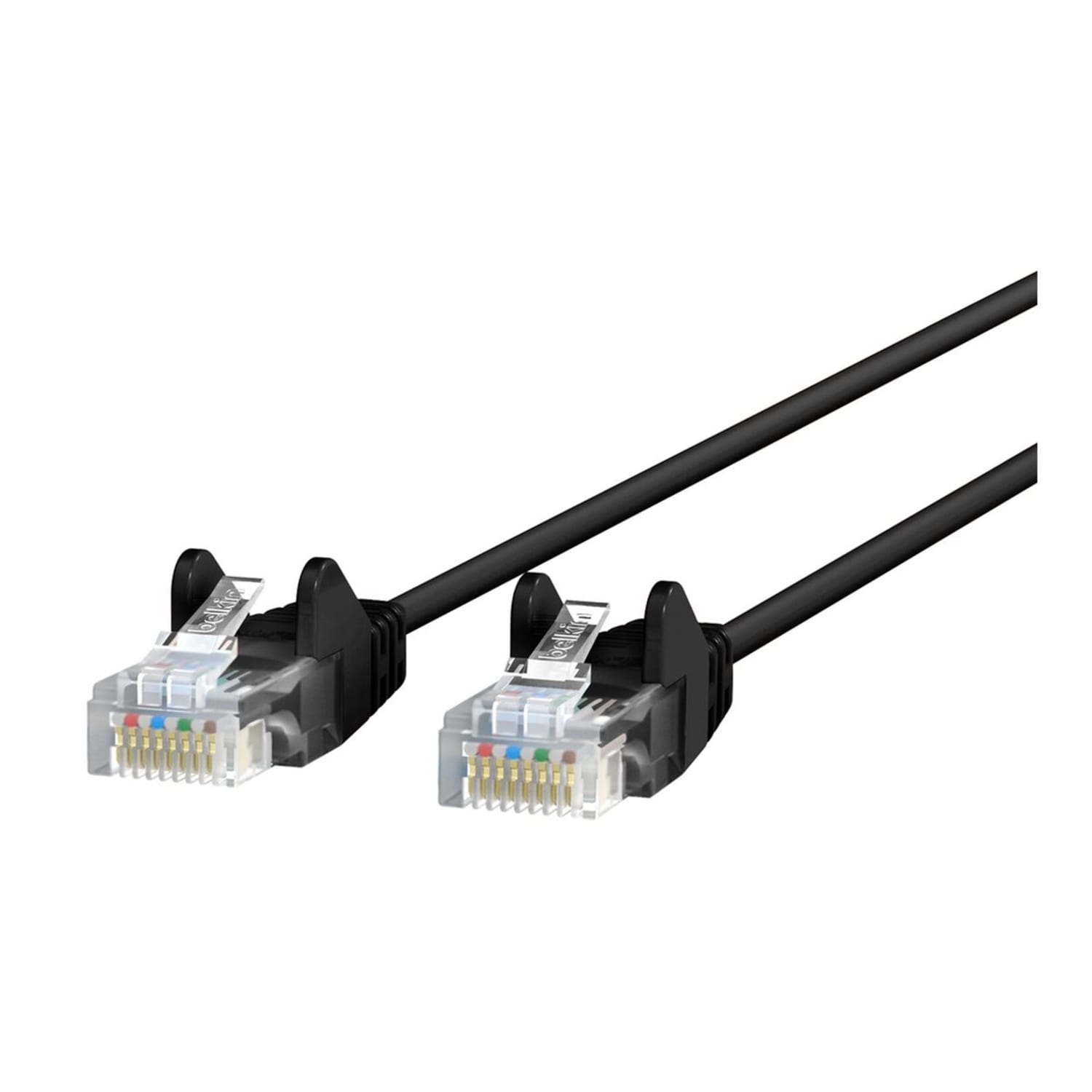 Belkin CAT6 Slim Gigabit Snagless UTP Ethernet Cable - 15 ft Category 6 Network Cable  - CE001B15BLKS