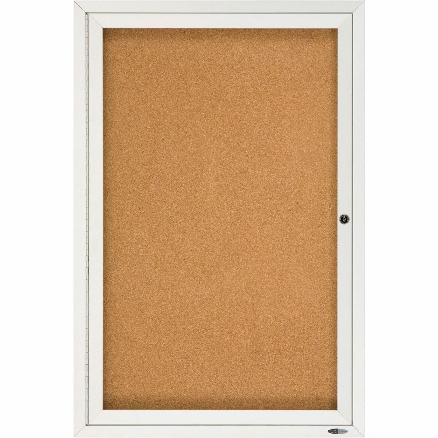 Quartet Classic Enclosed Cork Bulletin Board, 36in x 24in, Aluminum Frame With Silver Finish - Image 3