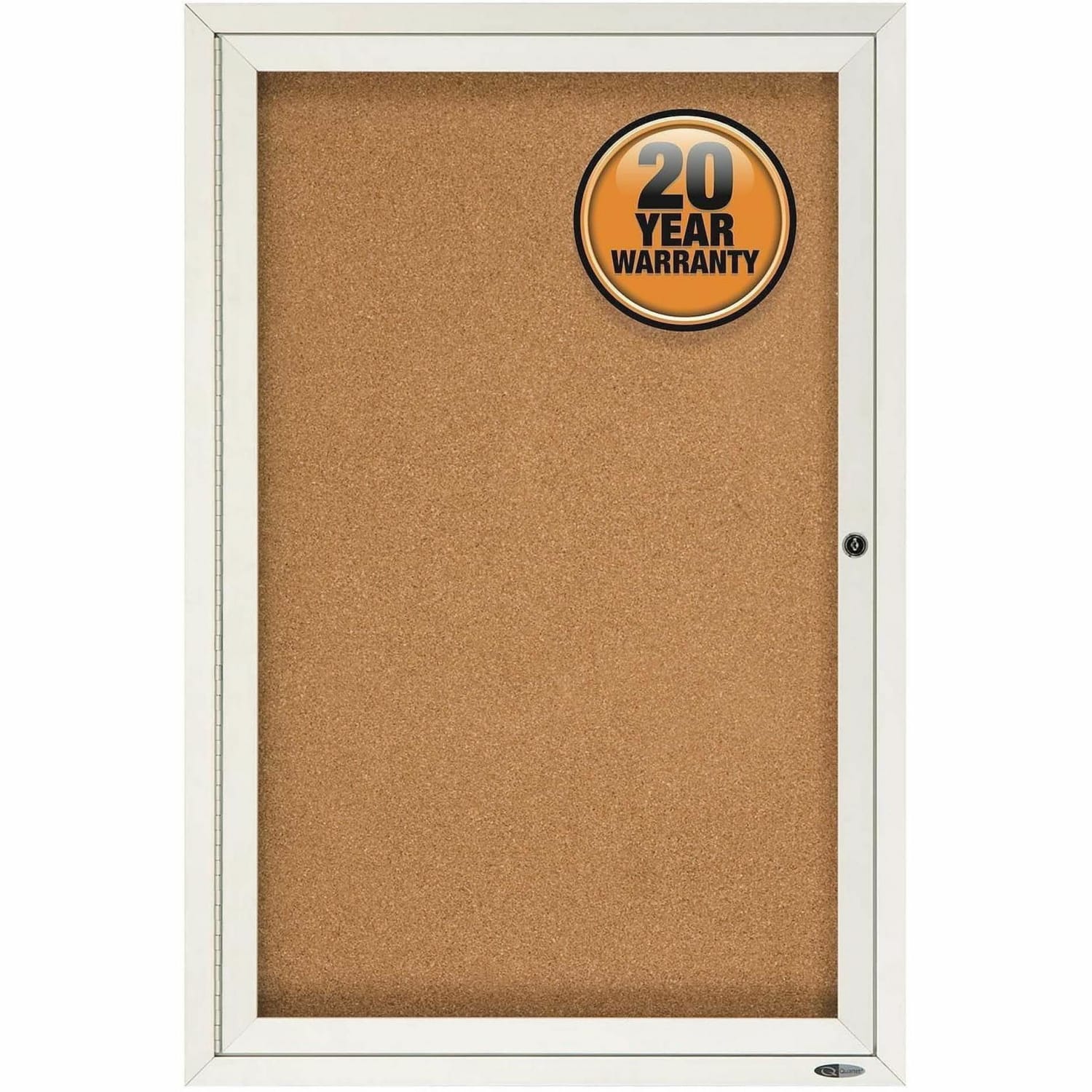 Quartet Classic Enclosed Cork Bulletin Board, 36in x 24in, Aluminum Frame With Silver Finish - Image 4