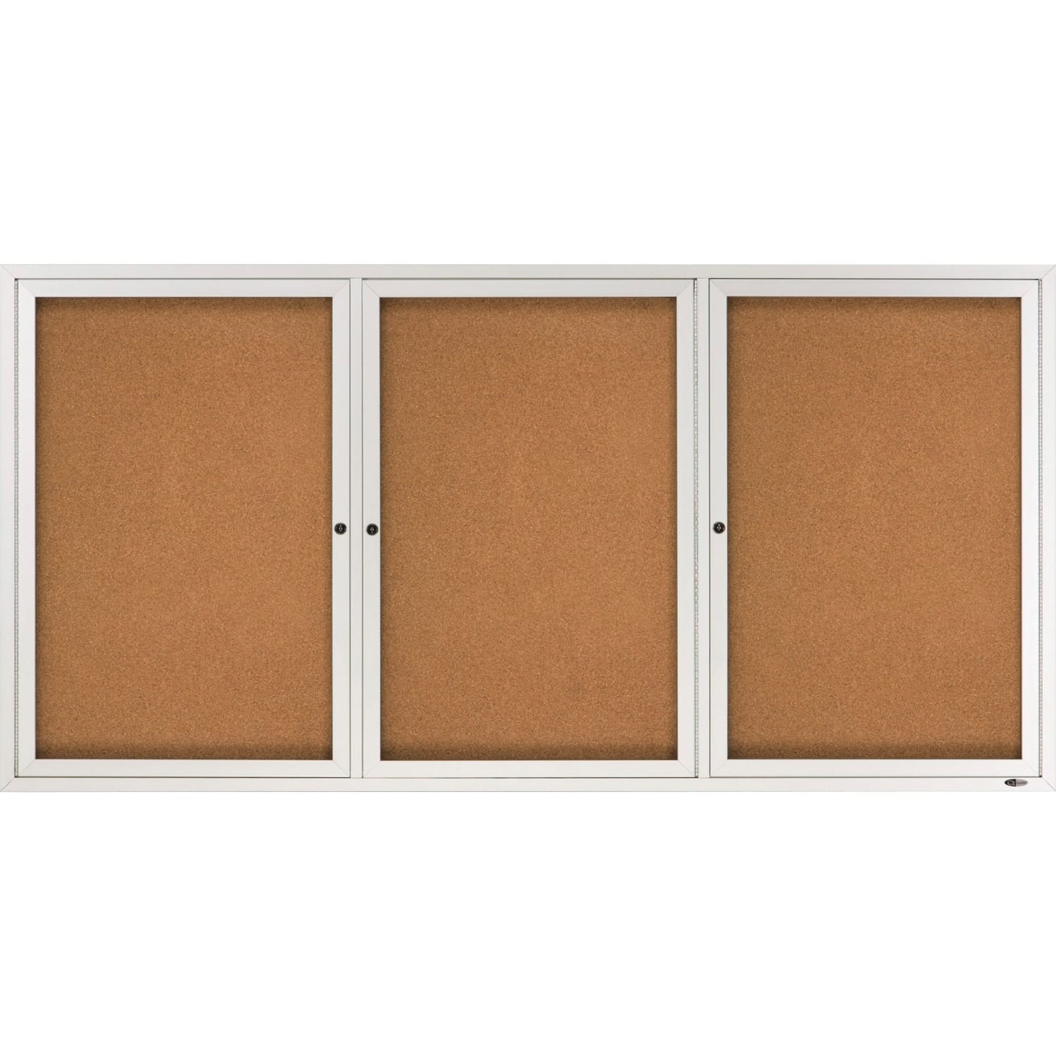 Quartet Classic Enclosed Cork Bulletin Board, 36in x 72in, Aluminum Frame With Silver Finish - Image 3